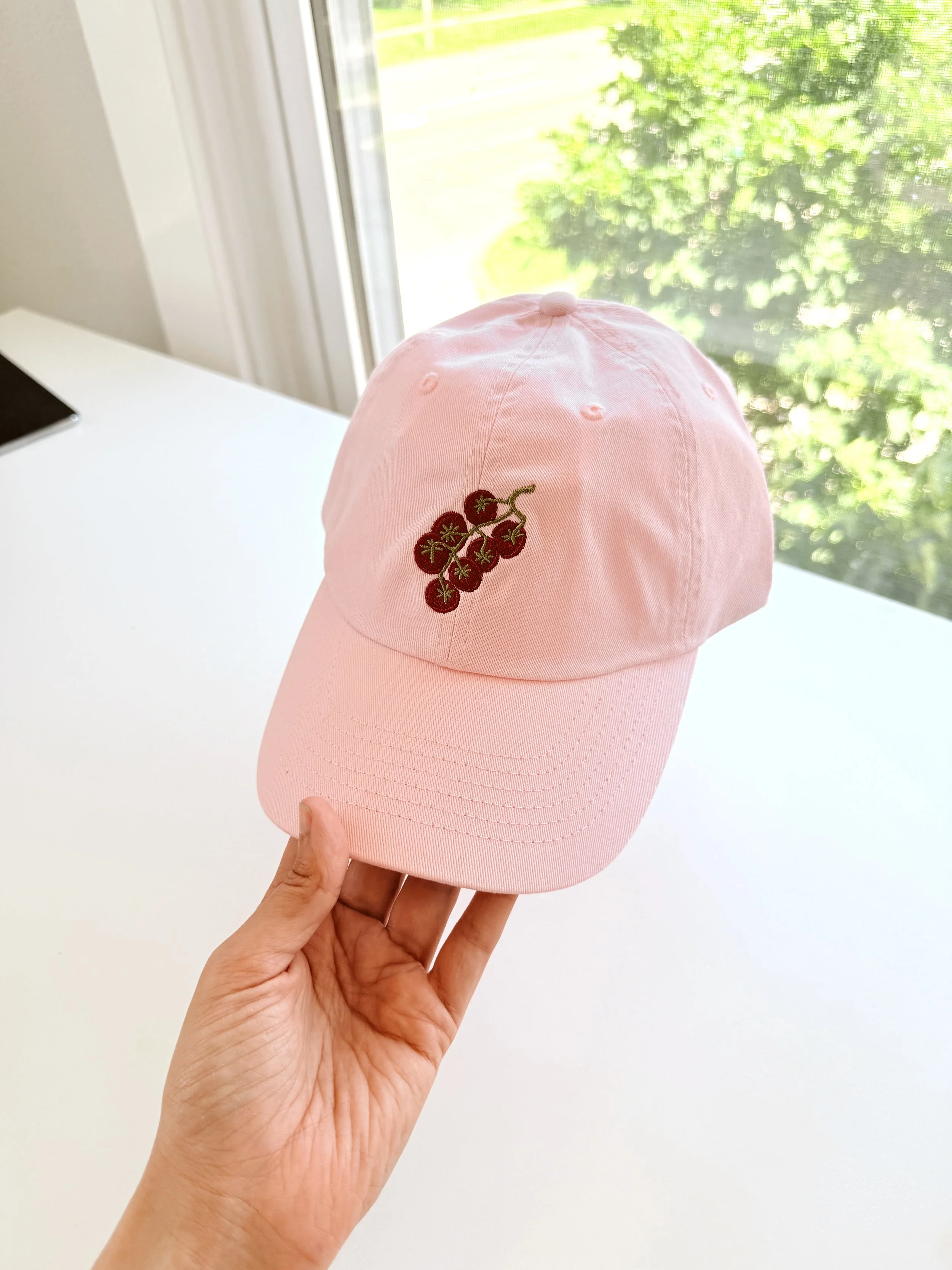 Pink Tomato Dad Cap