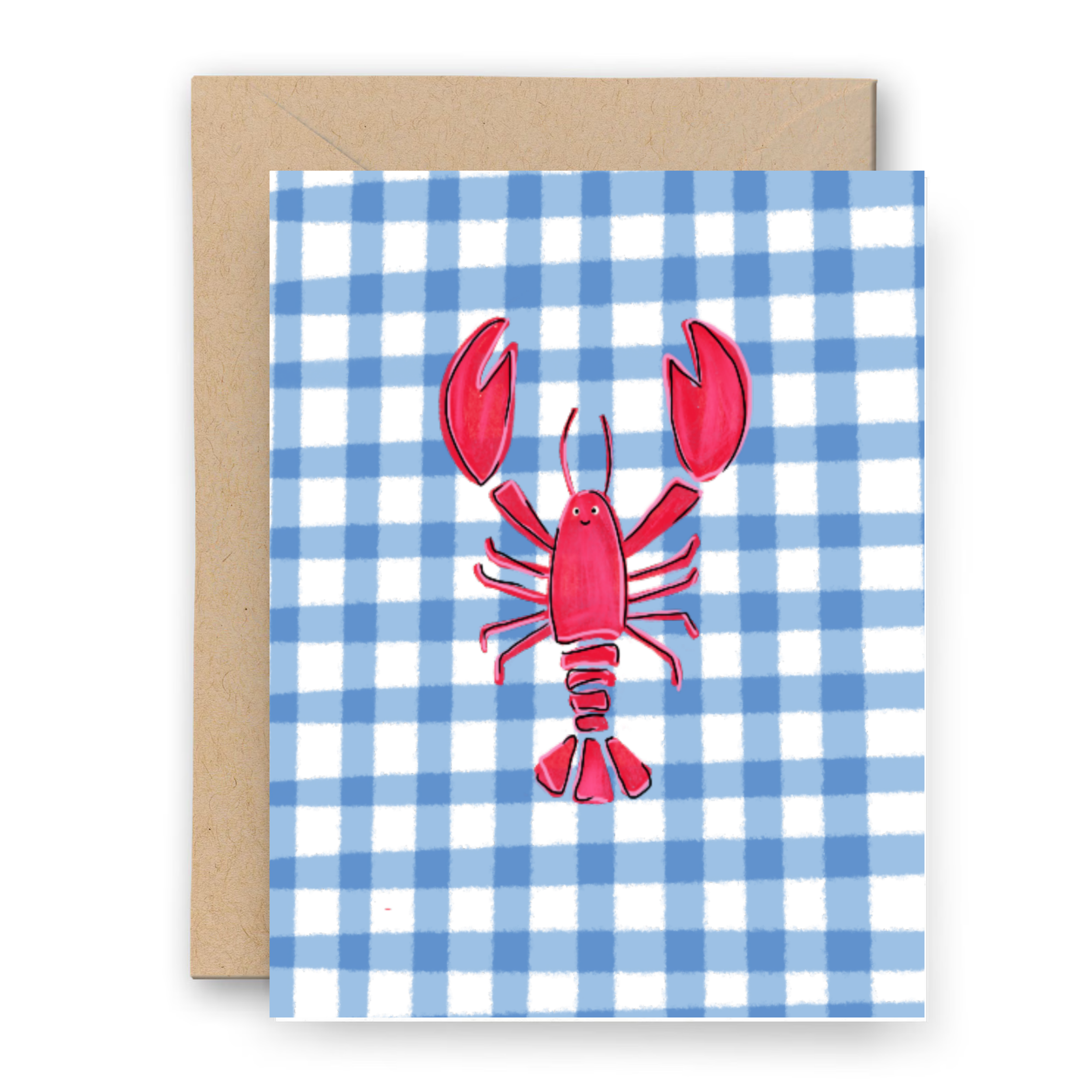 Preppy Gingham Lobster
