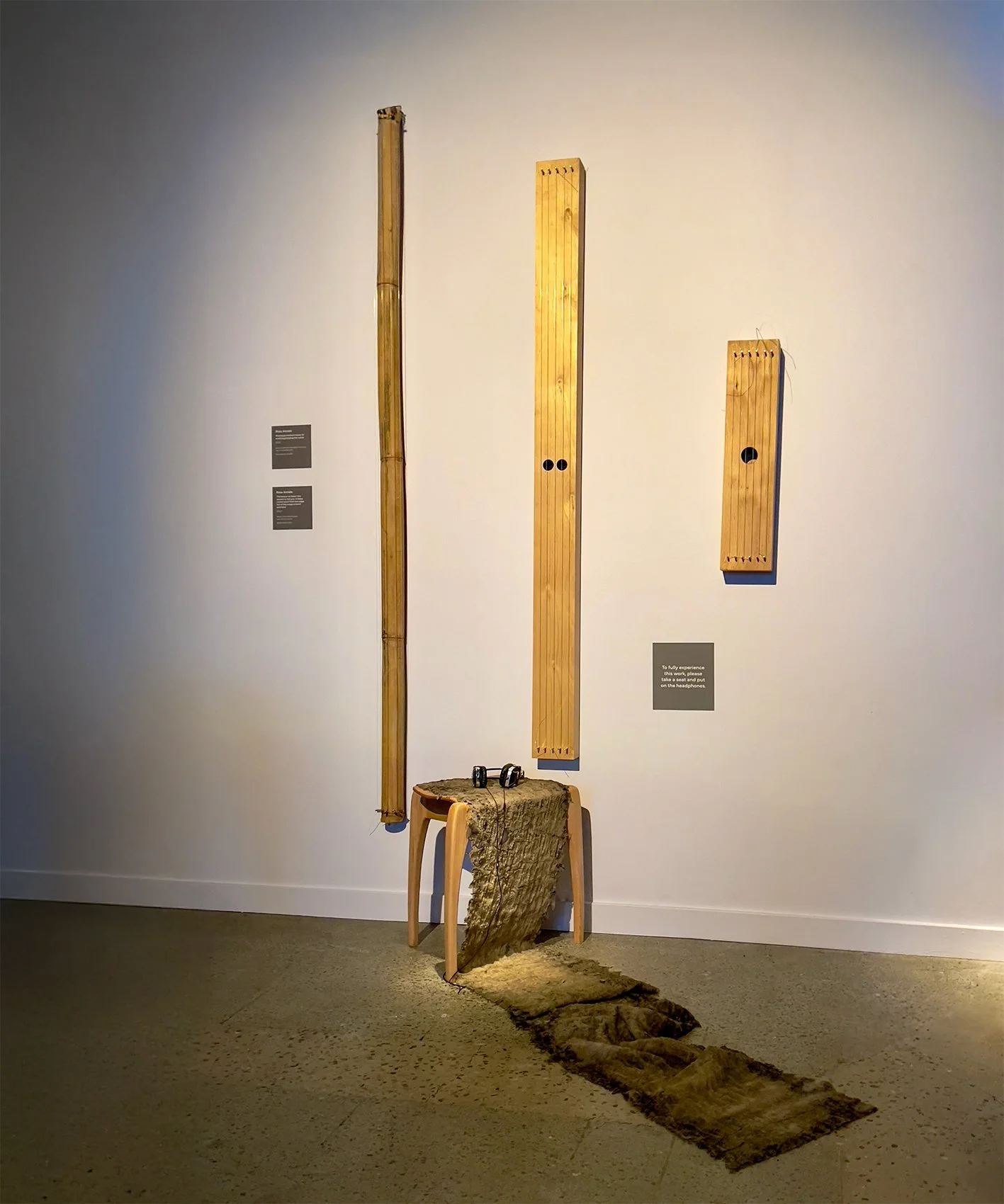 Deep seated time, sound collaboration with Ross Annels sculpture work