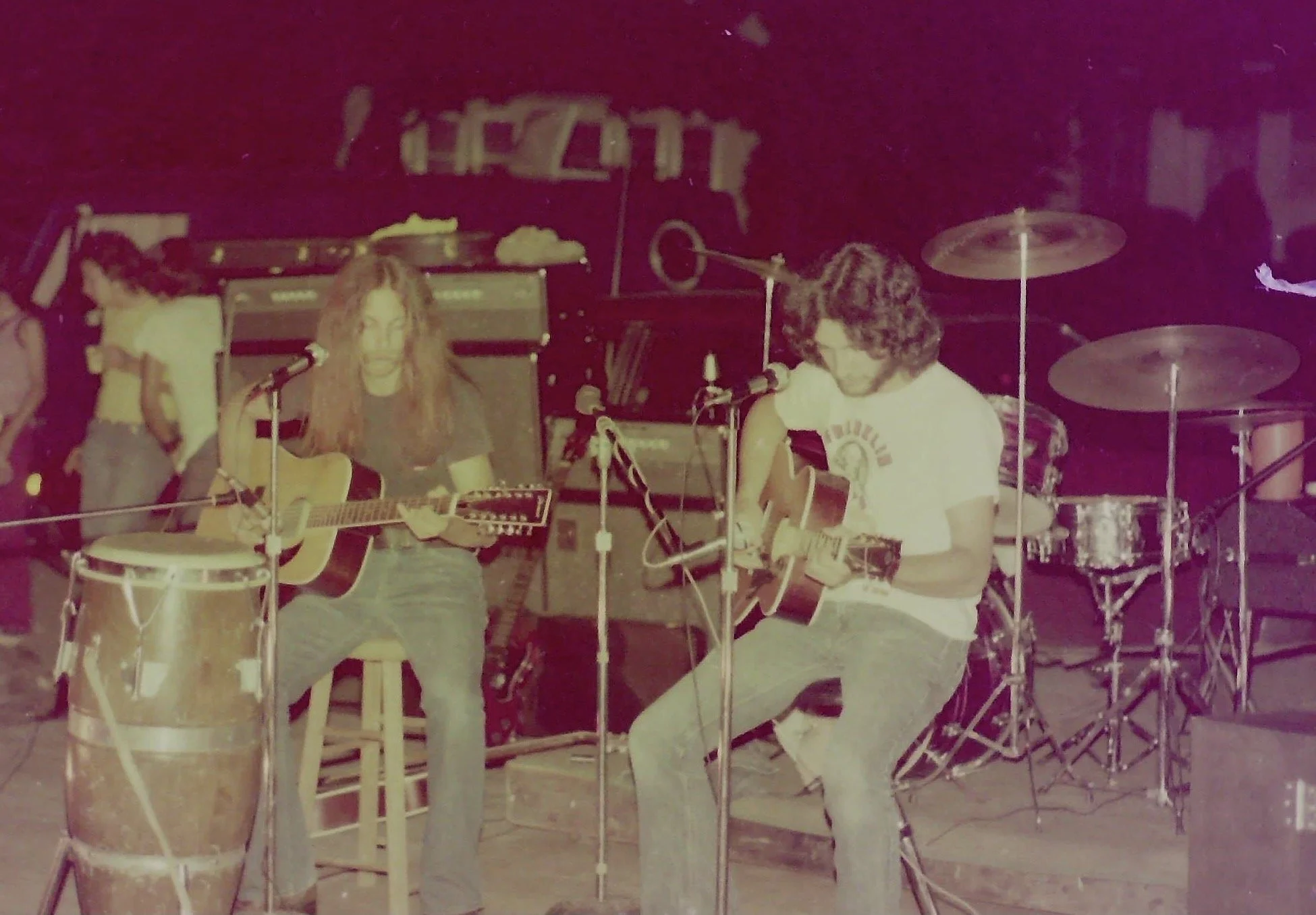Ben plays in his biker bar duo, harmonica not pictured