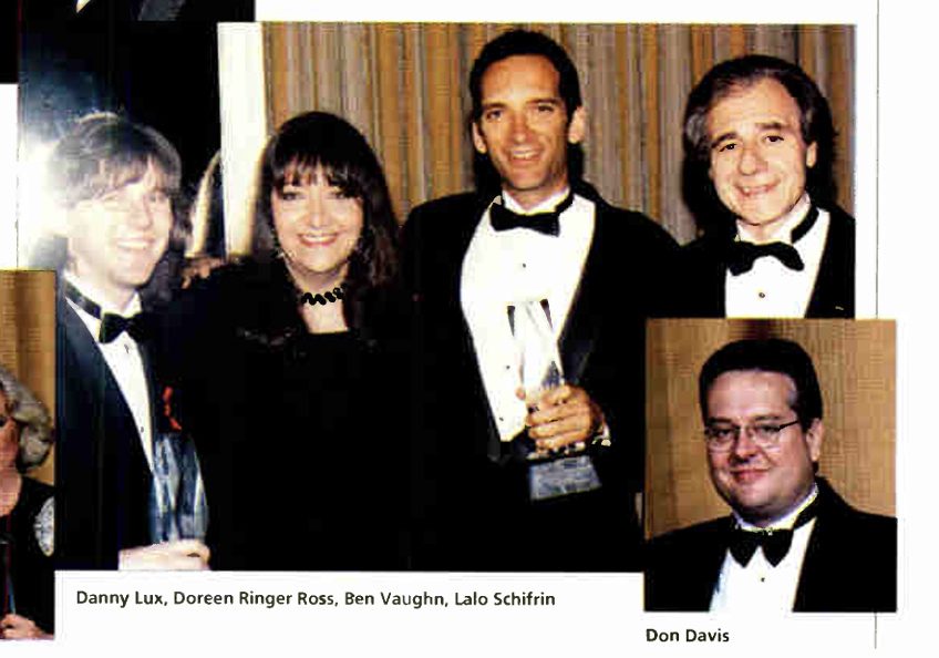 Ben poses with his award next to Lalo Schifrin in the BMI Magazine