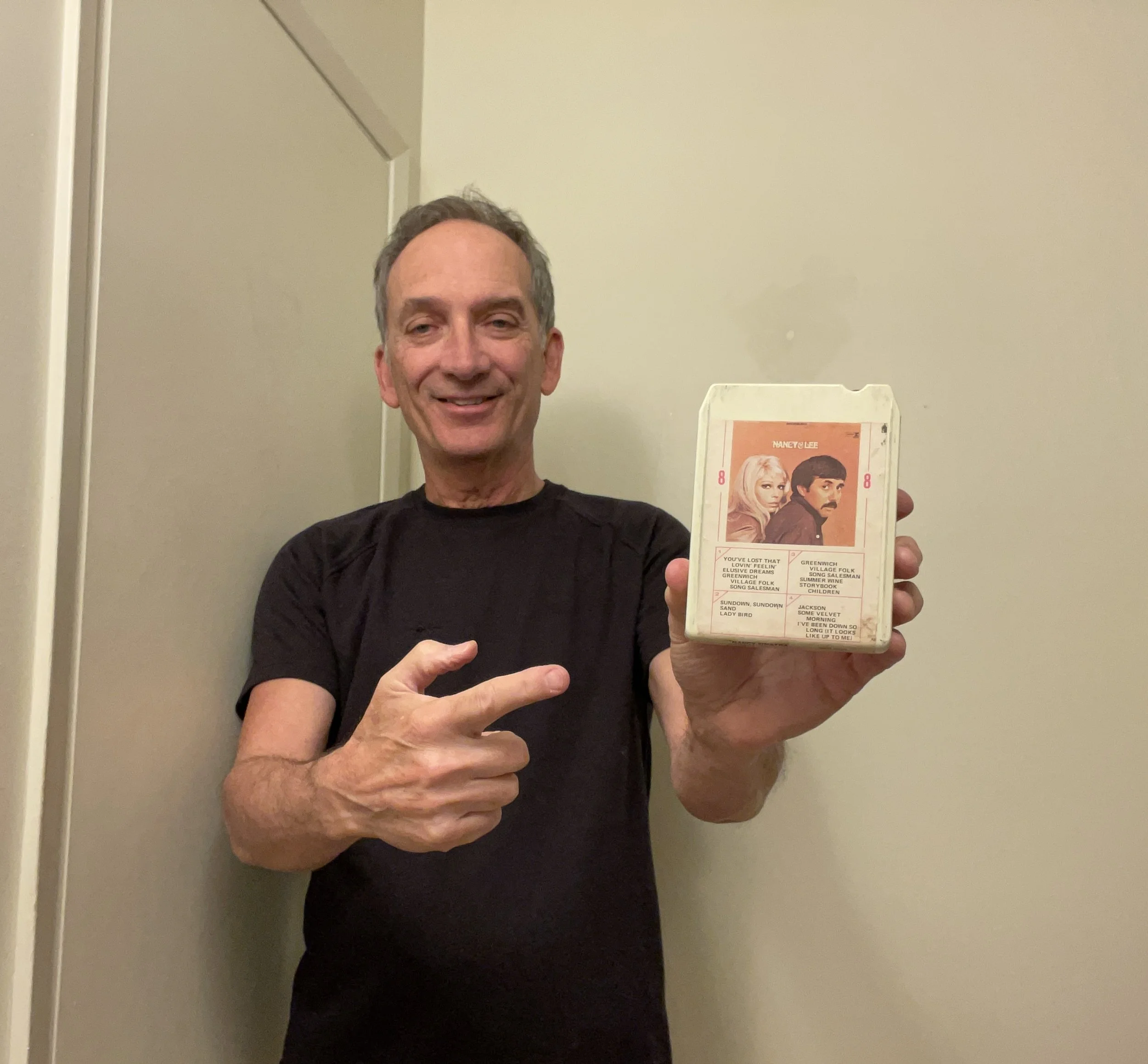 Ben and his 8-track of Nancy & Lee