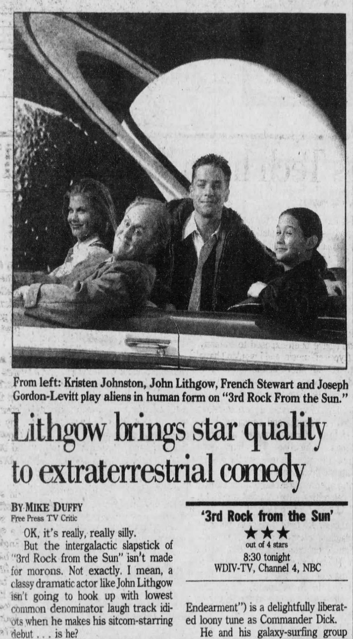1996 review of 3rd Rock From The Sun’s debut