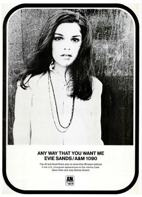 An Evie Sands publicity shot from her time on A&M Records