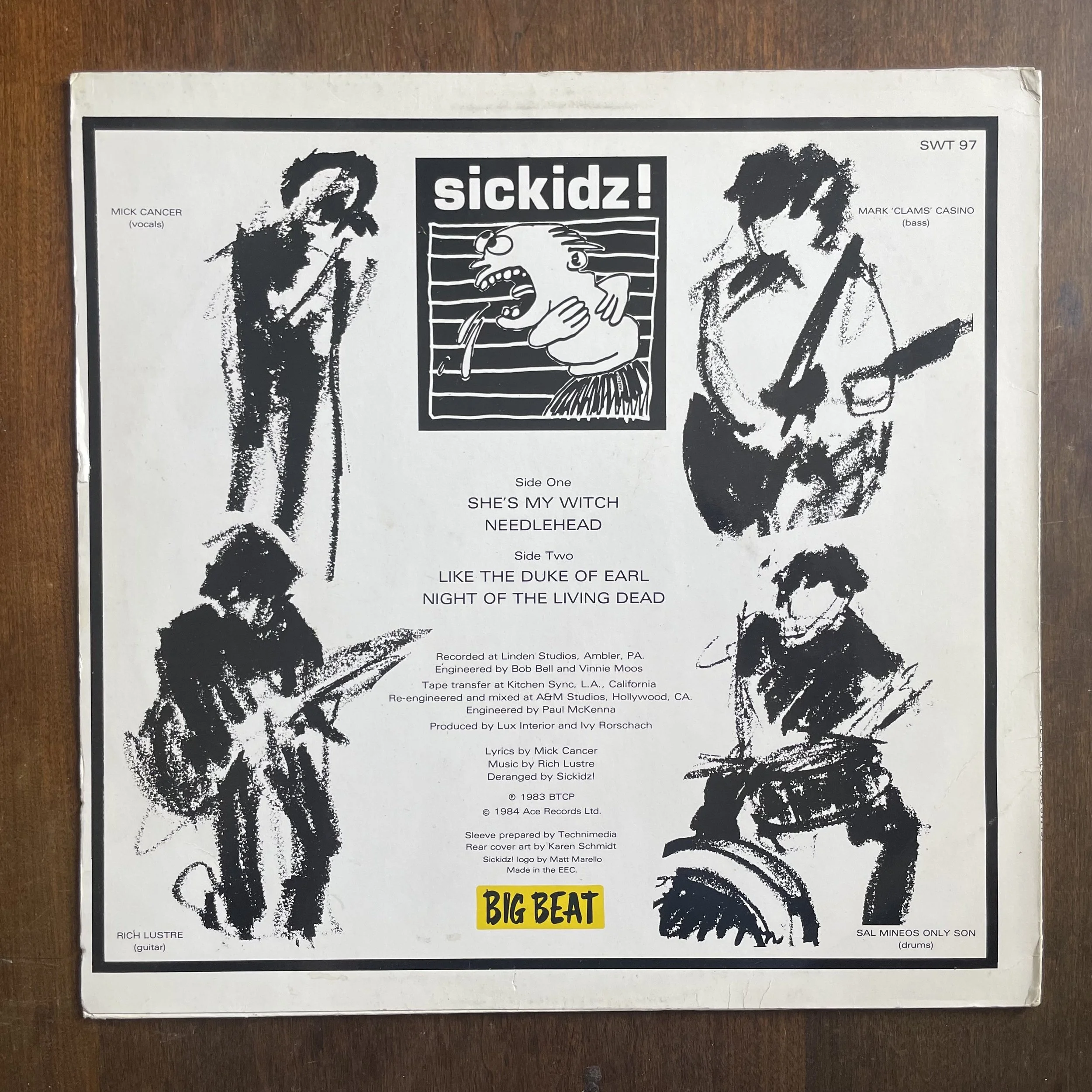 Back Cover of Sic Kidz EP