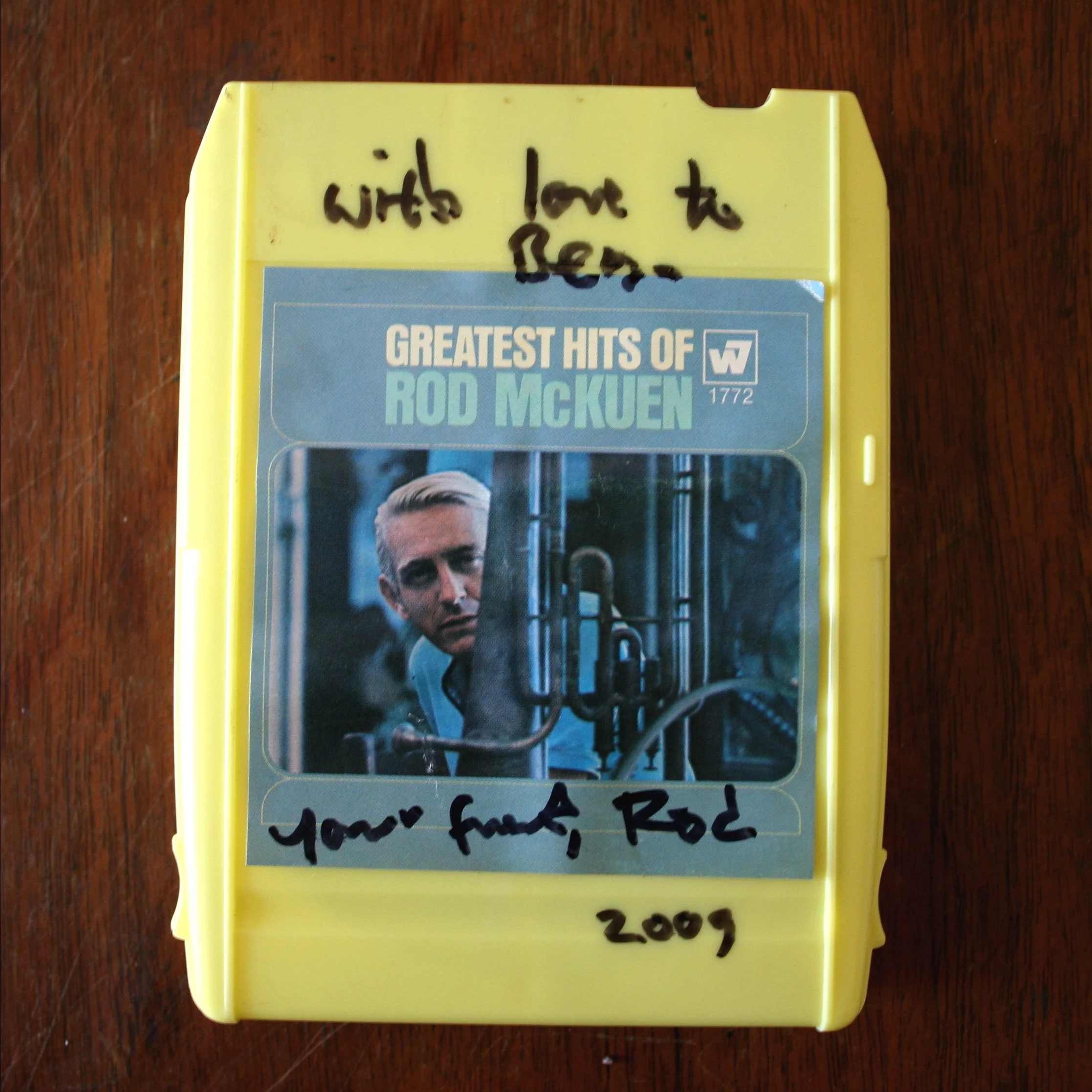 With Love to Ben - Signed 8 Track from Rod McKuen