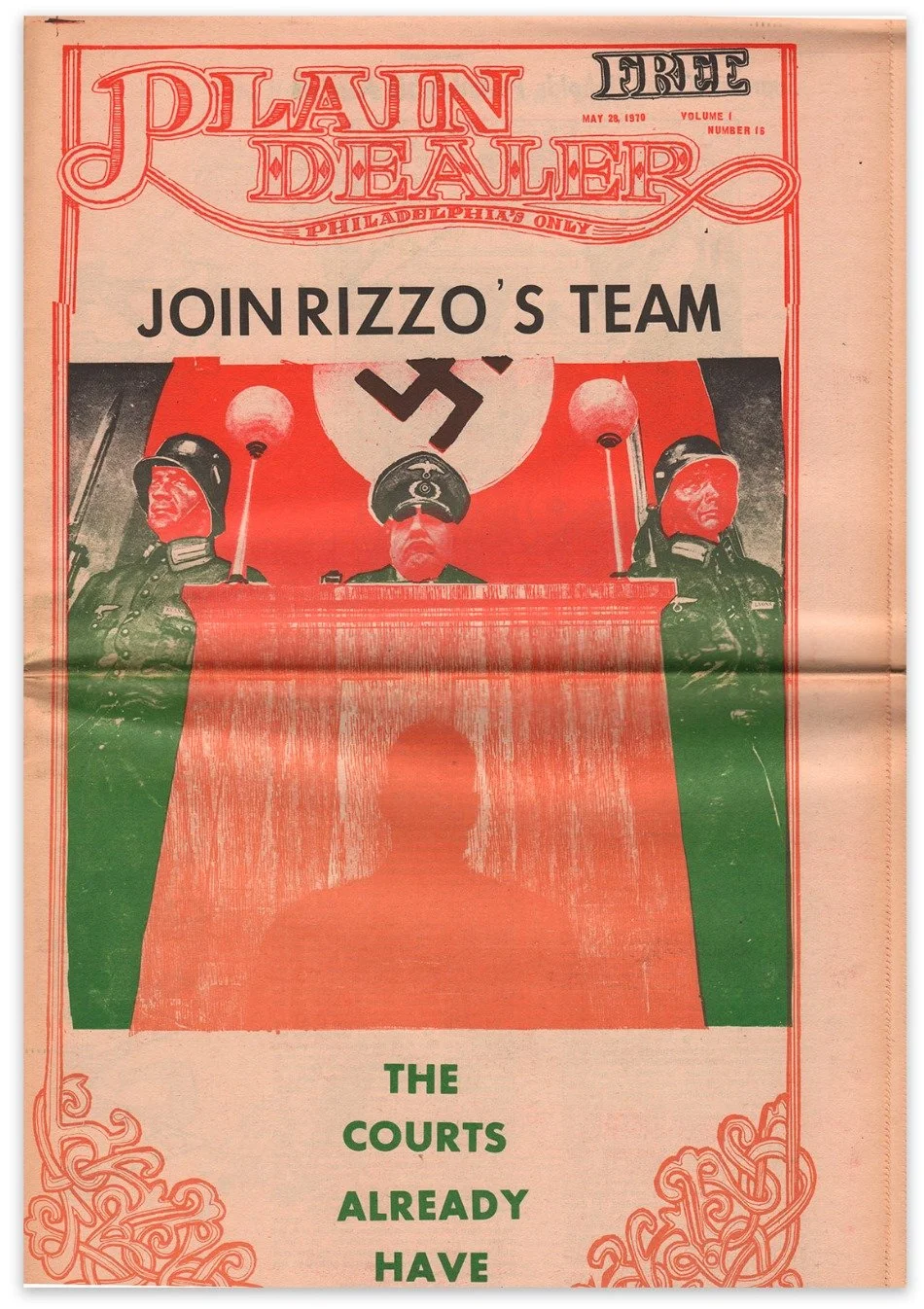 1970 Cover of Philadelphia's Plain Dealer