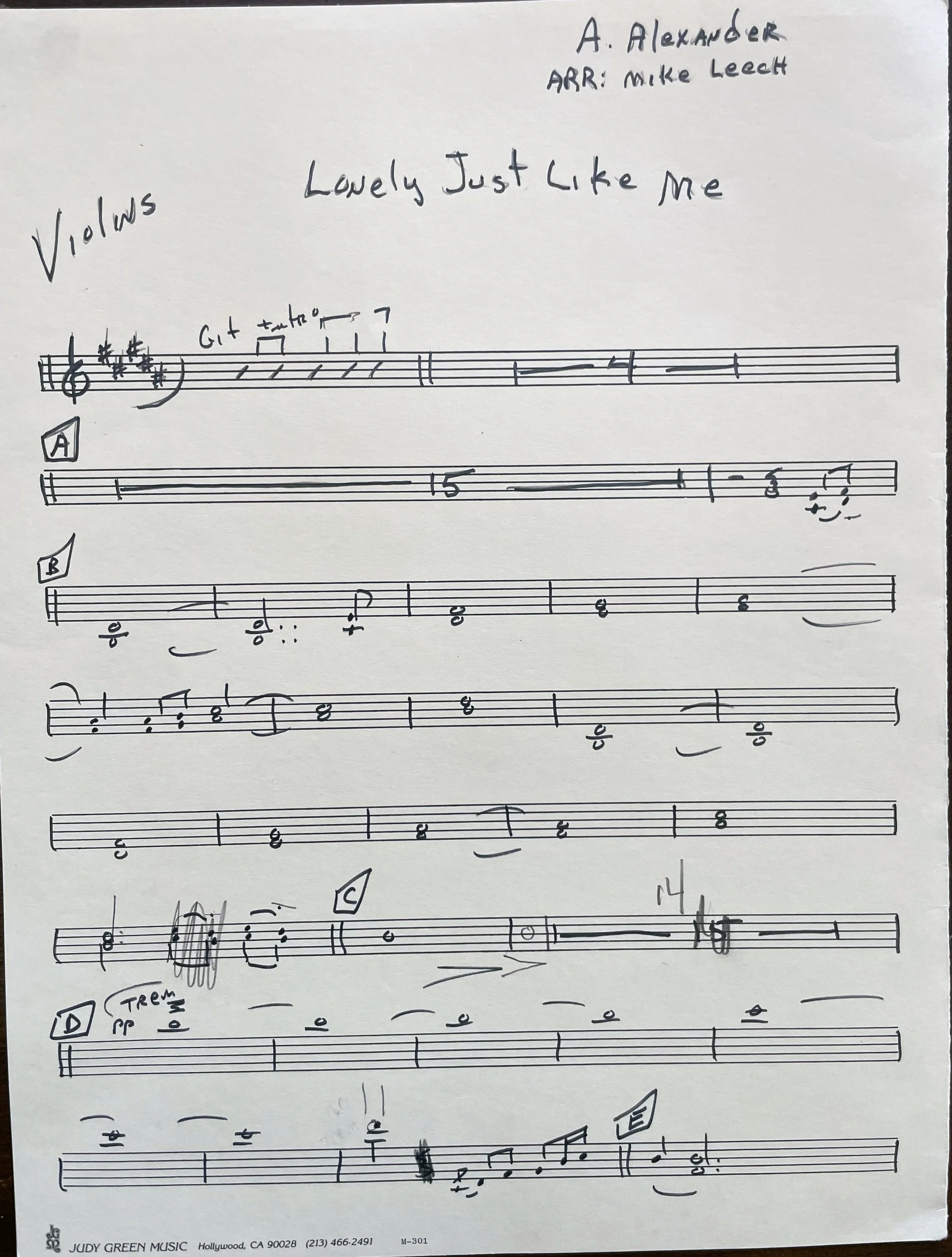 "Lonely Just Like Me" Chart