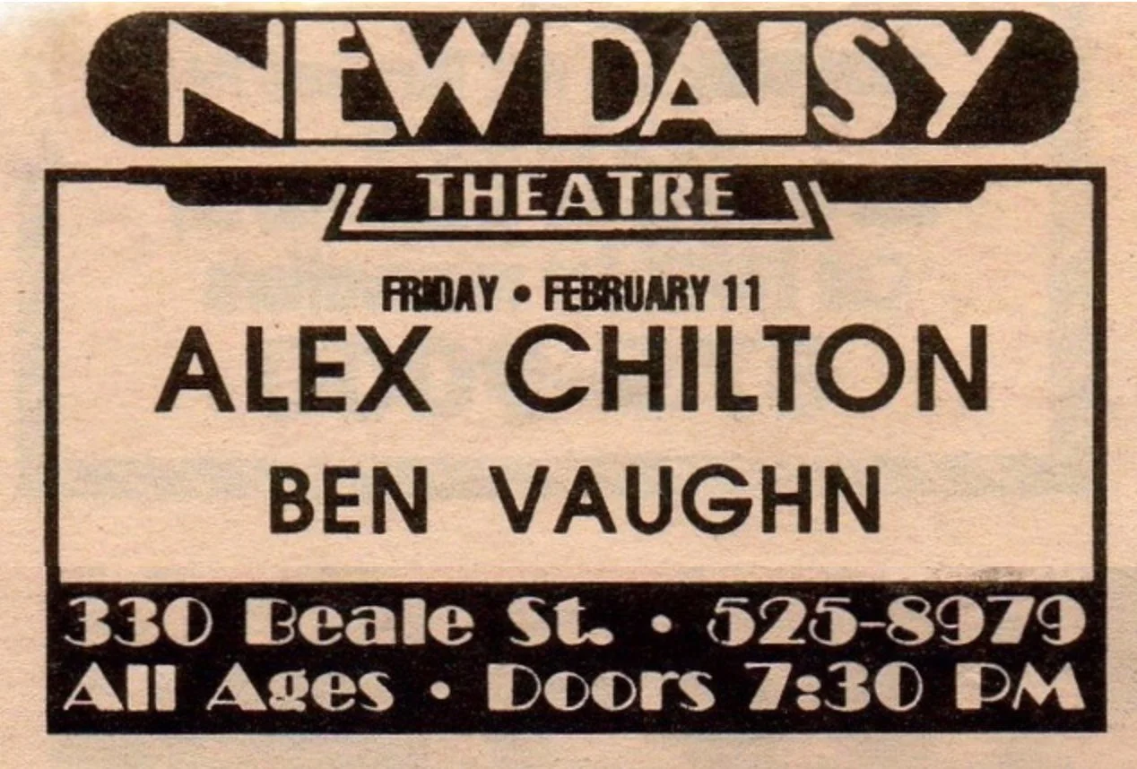 Alex and Ben share a bill on Beale Street in Memphis