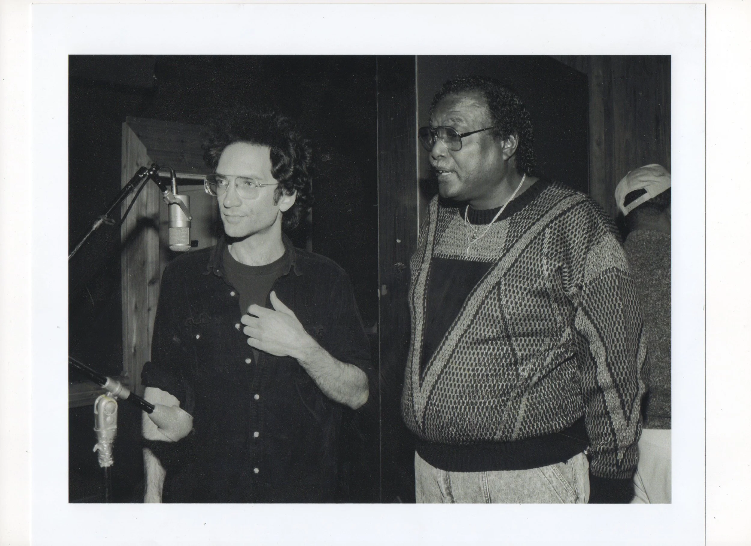Ben and Arthur in the studio