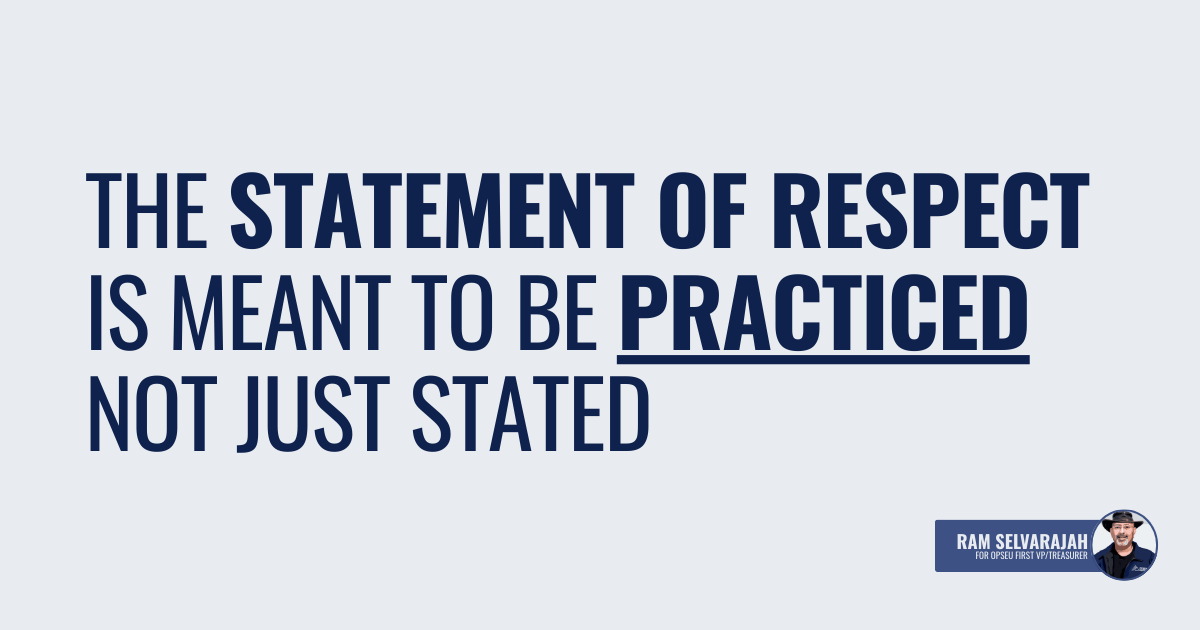 The Need for A Cultural Shift at OPSEU