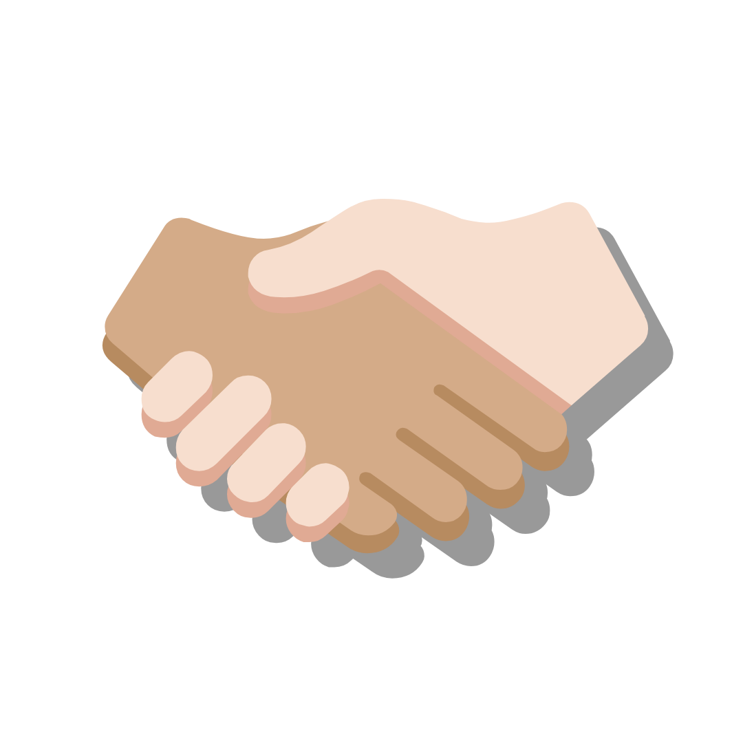 Illustration of two people shaking hands. Ram Selvarajah for OPSEU First VP/Treasurer and Executive Board Member Region 5