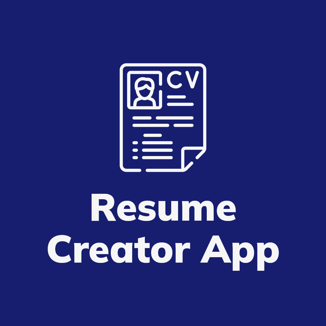 "Resume Creator App".