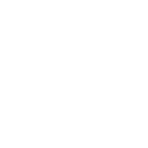 Outline of a hand holding a dollar coin and a bar chart.