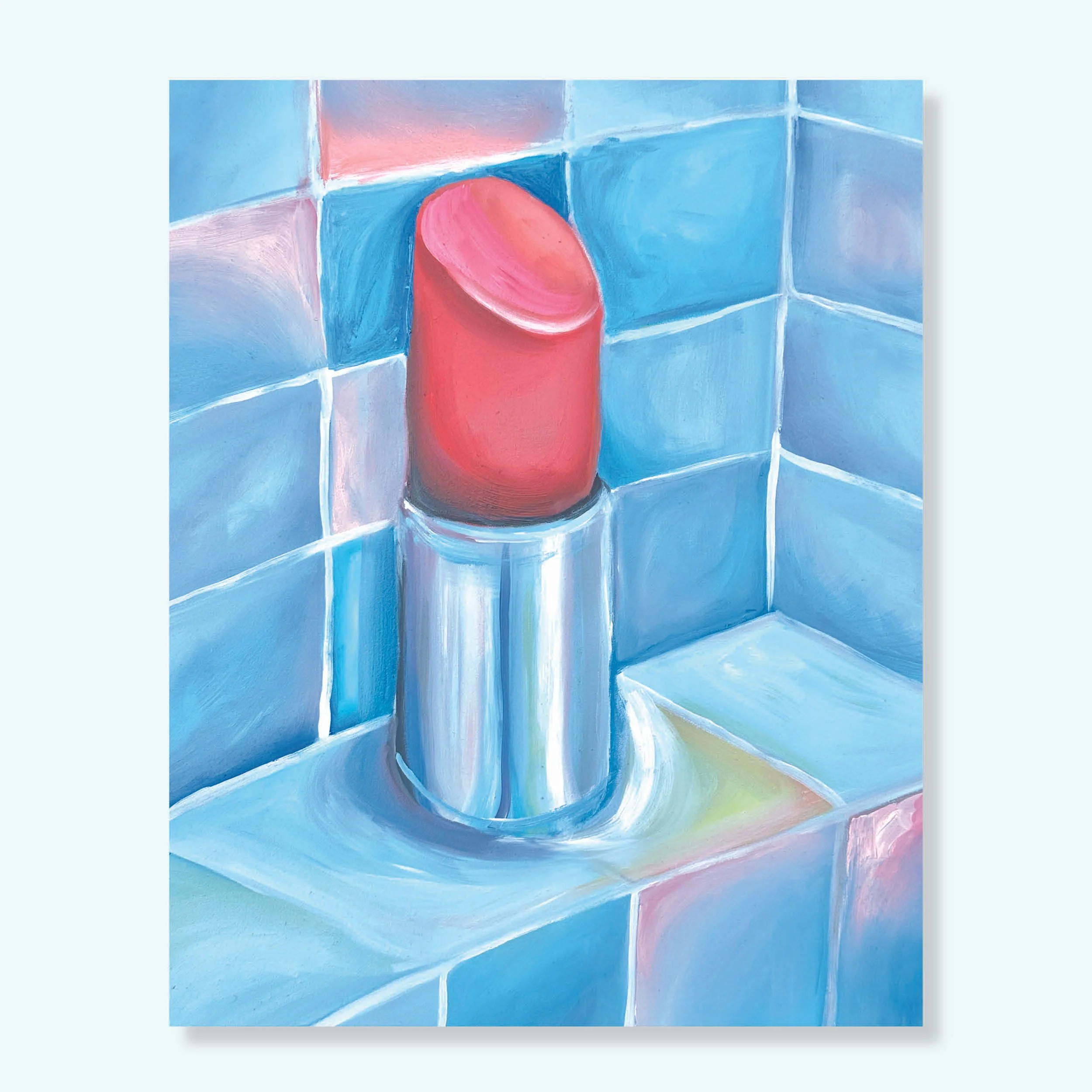 Lipstick Oil Painting Print
