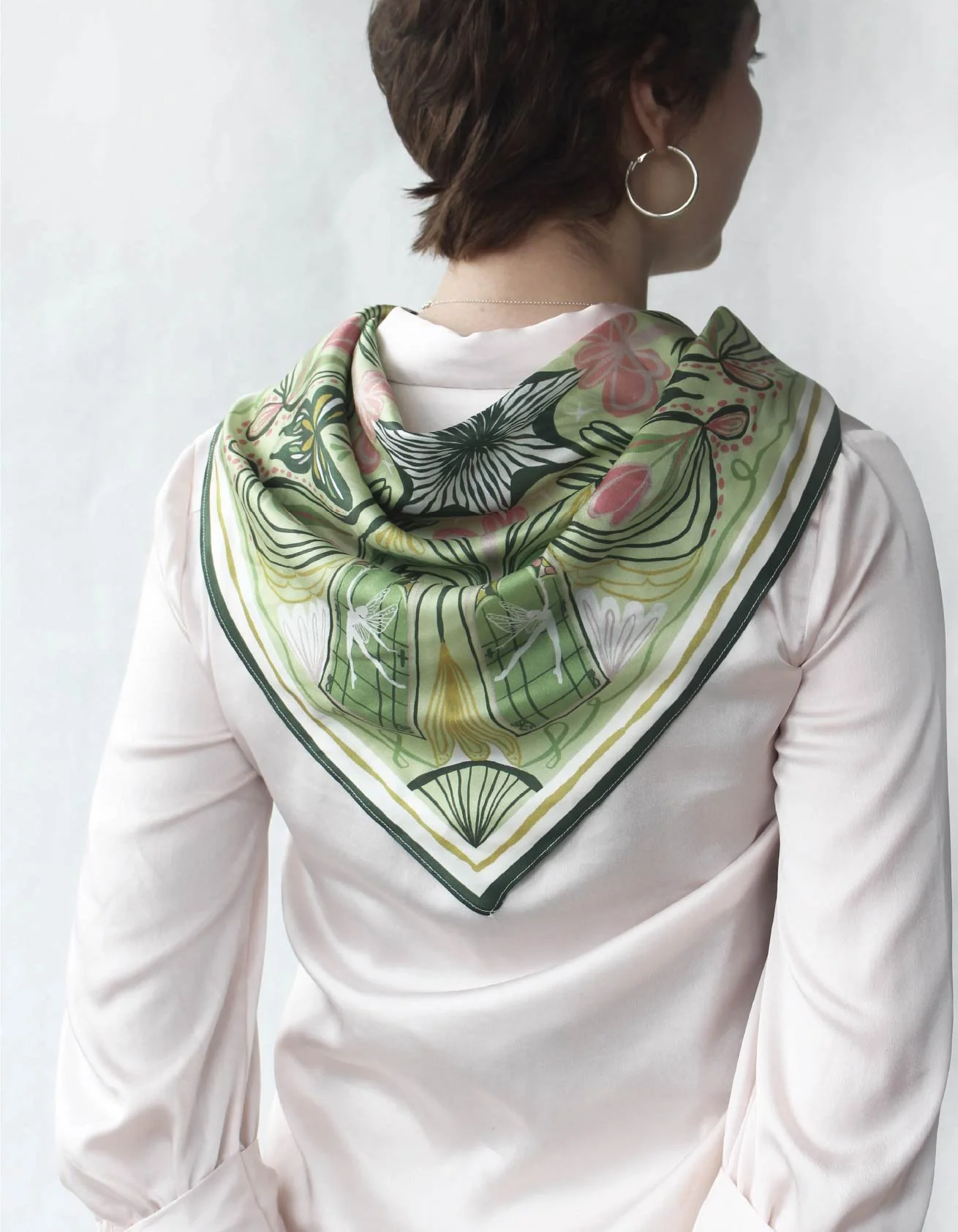 La Sylphide Ballet Silk Scarf(Large)