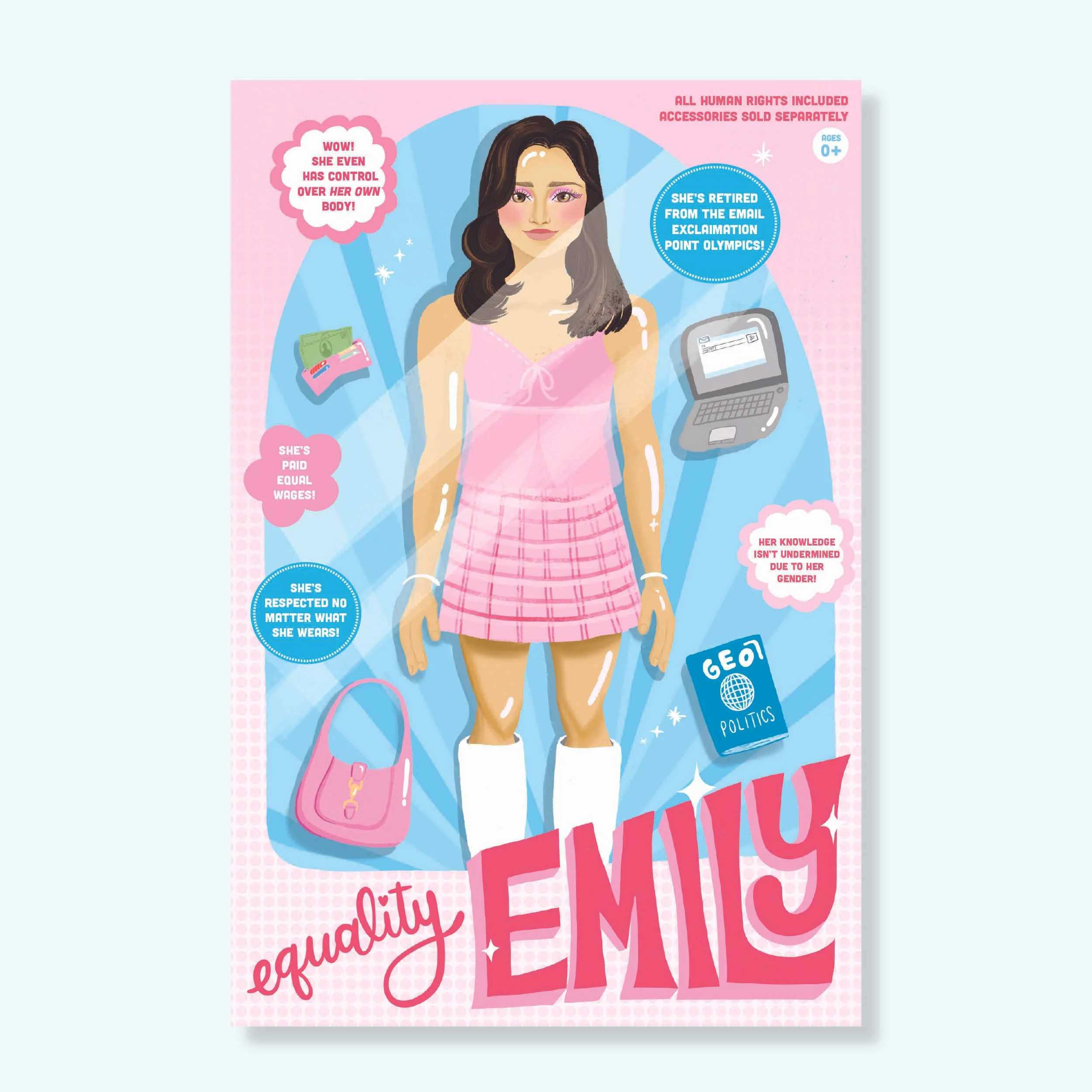 Equality Emily Feminism Doll Poster