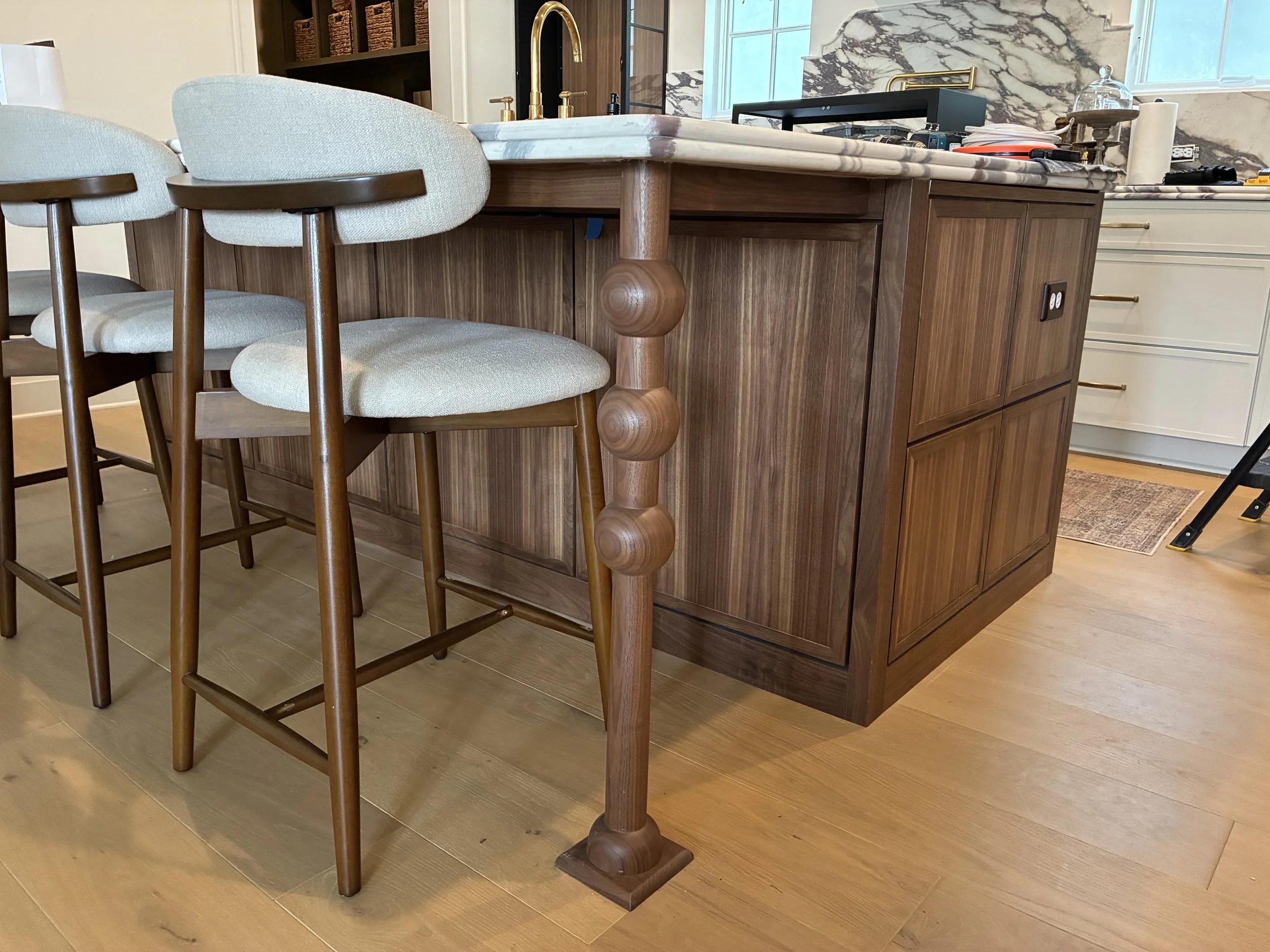 Custom Walnut Island