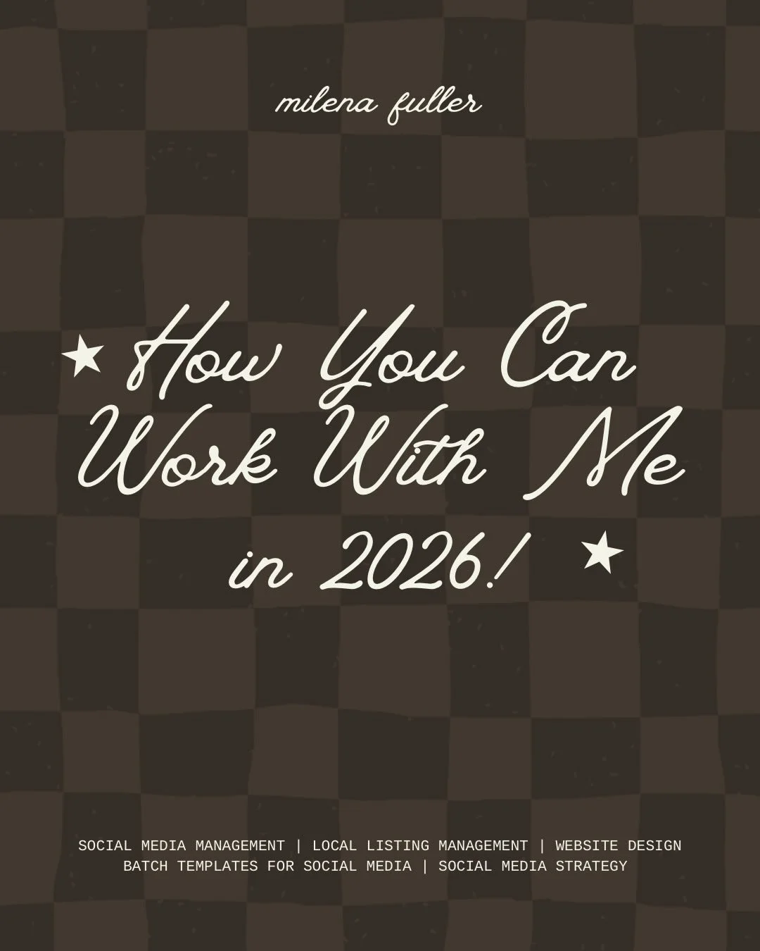 how you can work with me in 2026!!

here&rsquo;s an overview of services, who they&rsquo;re for, etc. but make sure to head over to my website for the deets! excited for new projects in 2026 🤎