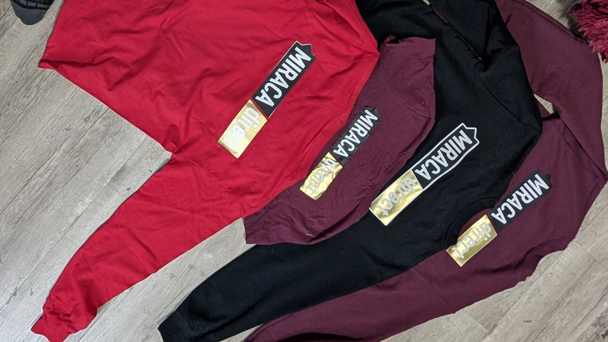 Stall apparel made for the team at MIRACA Direct