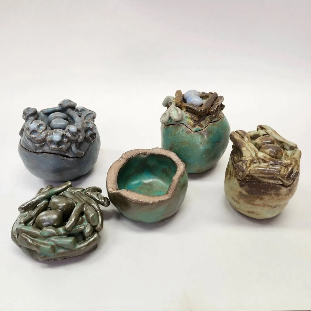 Repost from @janetontko

Bird nest boxes for my Holiday show Saturday November 29th. Time 10 am to 3 pm, at my studio on the corner of E. Fountain Way and Foyne. Looking forward to seeing everyone again. #janetontkoart #janetontko #birds #birdart #ha