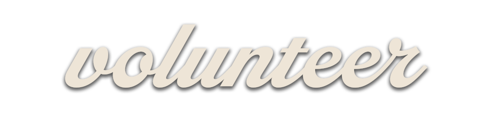 The word 'volunteerr' written in cursive font on a black background, with a typo in the word 'volunteer'.