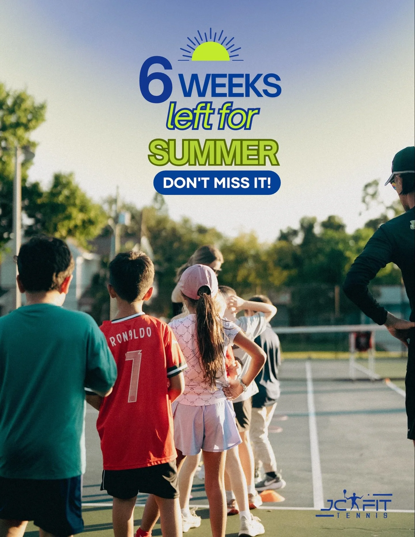 🎾 6 weeks to go&hellip; are you ready?

The countdown to summer camp has officially started ⏳

Get ready for weeks of training, competition, and unforgettable experiences on the court.

💪 Build skills
🔥 Compete like a pro
🎯 Level up your game

Sp