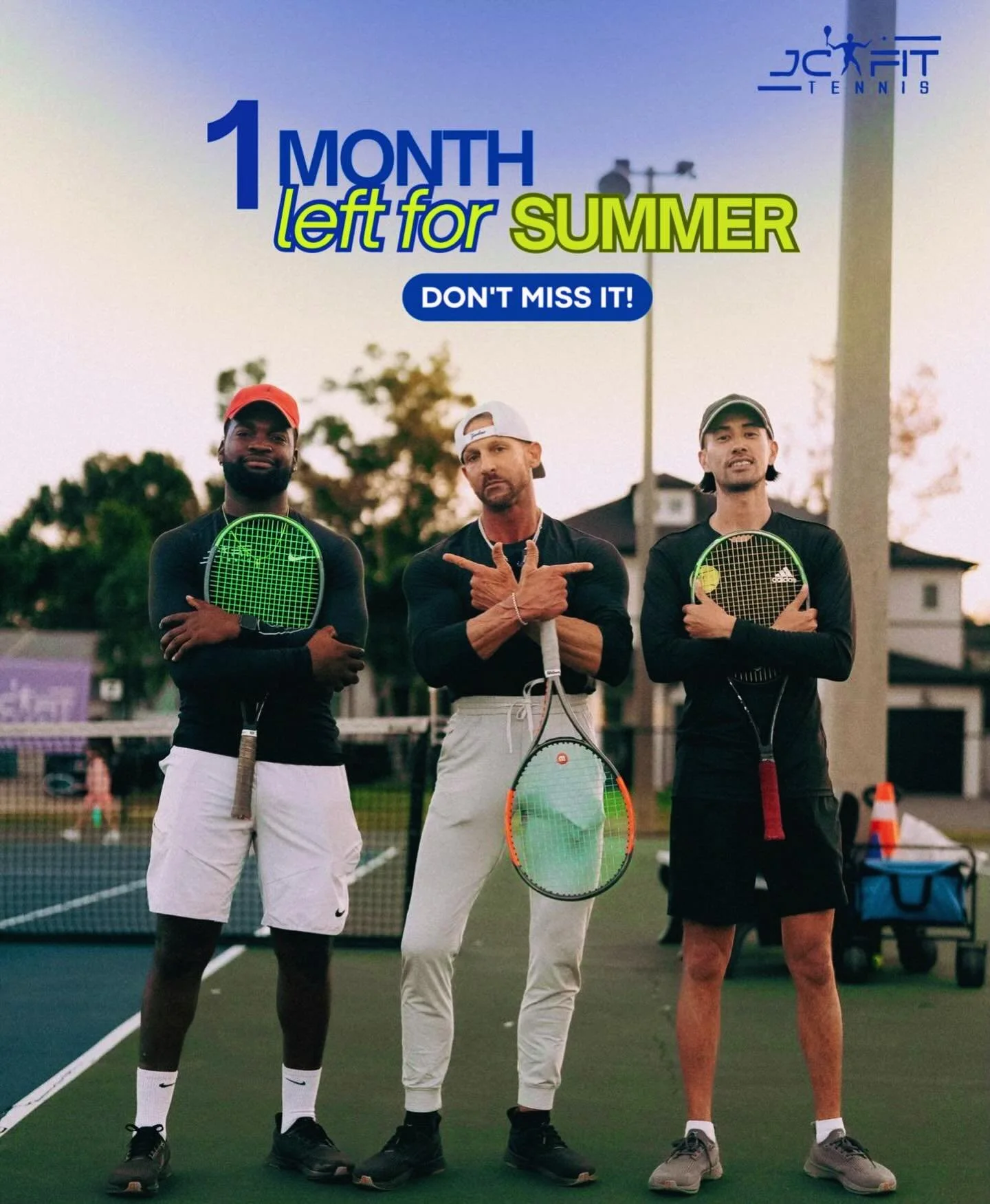 ☀️ 1 Month Left for Summer &mdash; Don&rsquo;t Miss Out!

Limited spots available.

📩 Please email us at JCfittennis@yahoo.com to reserve your spot.

You won&rsquo;t find a company or team that cares more about each player&rsquo;s growth while holdi