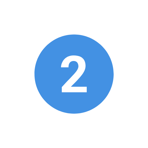 Traffic sign with a blue circle and the number 2 in black.