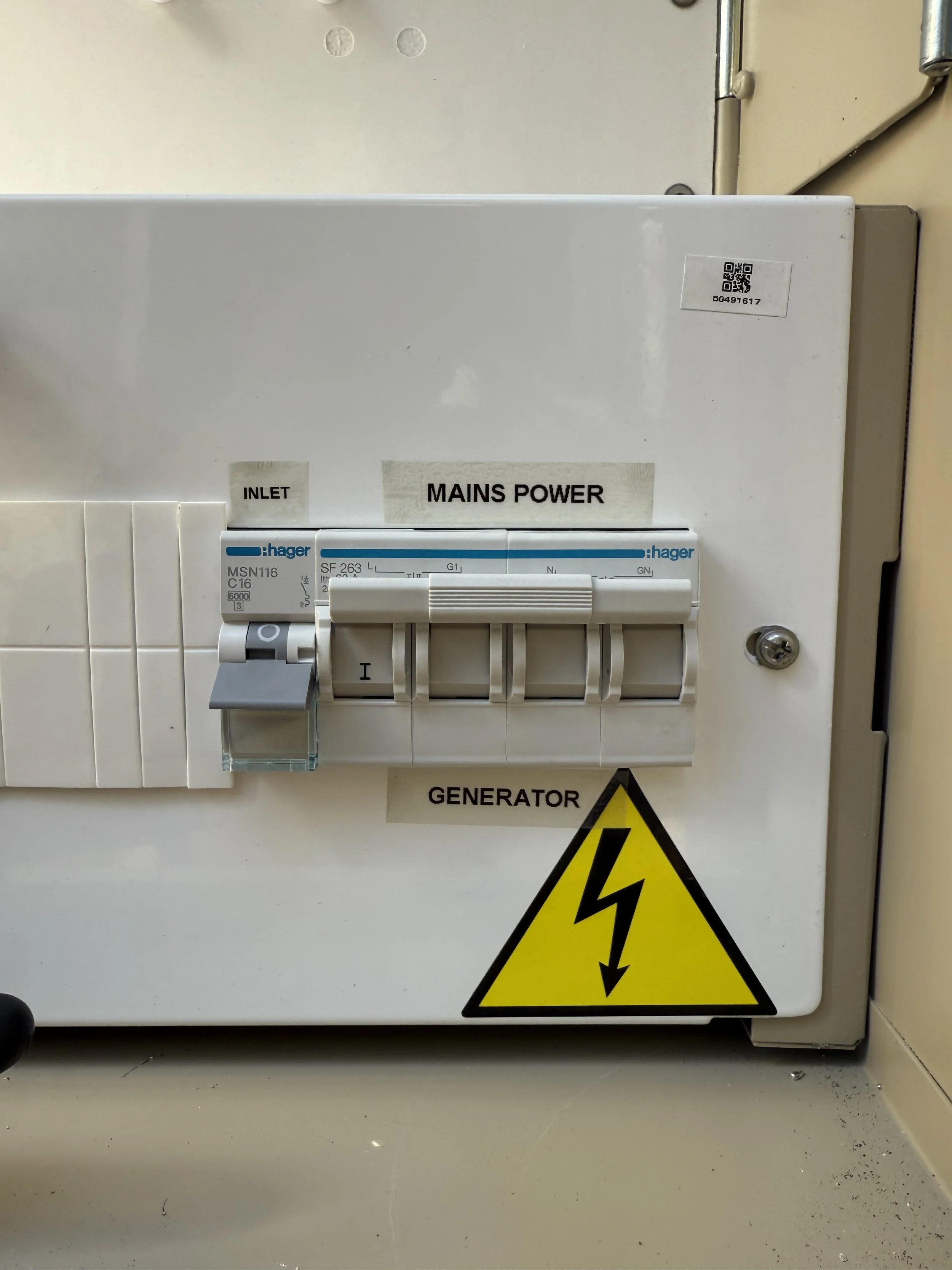 Genorator change over switches