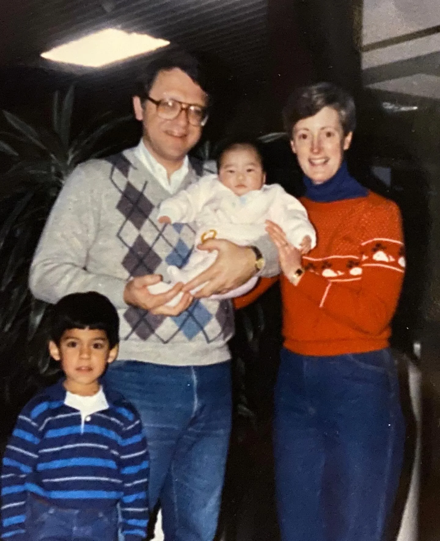 37 years ago today, my parents and brother drove to Des Moines and waited&mdash;anxiously, prayerfully&mdash;for the arrival of their daughter.

At the same time, I was a four-month old saying goodbye in Seoul, South Korea to the foster family who ha