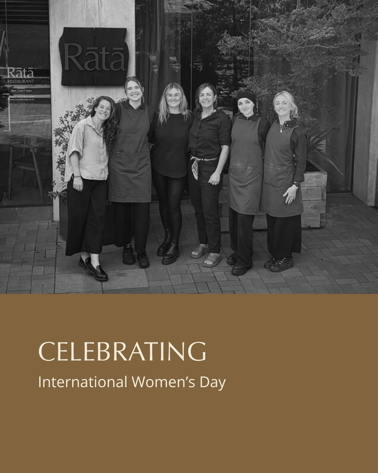 Today we celebrate the women of Rātā. The hands, hearts and minds behind what we do, in the kitchen, on the floor, and beyond.
Thank you for the care, creativity and quiet strength you bring every day. 
Happy International Women&rsquo;s Day.

#intern