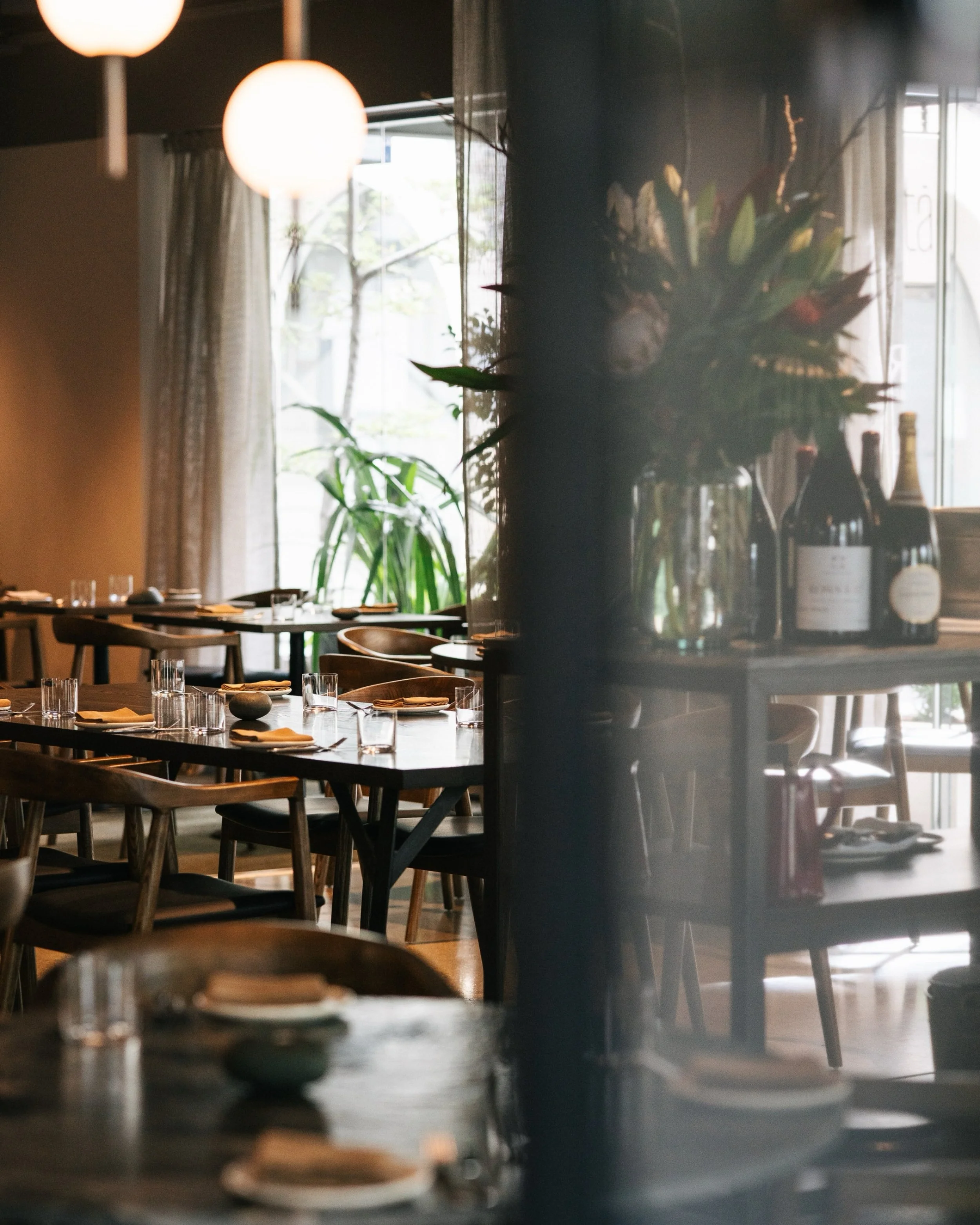 The calm before the evening begins.
Tables set, flowers arranged, doors almost open. This is Rātā before service &mdash; and your table is waiting.
Reserve yours via the link in bio.