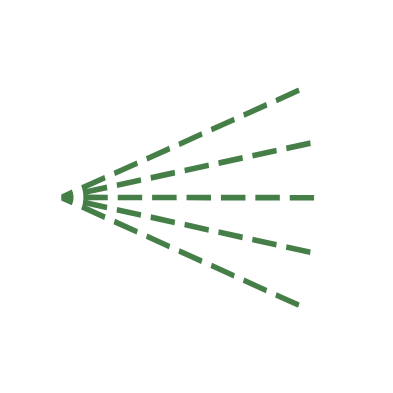 A cartoonish graphic of a baseball with dashed lines representing a pitch trajectory.