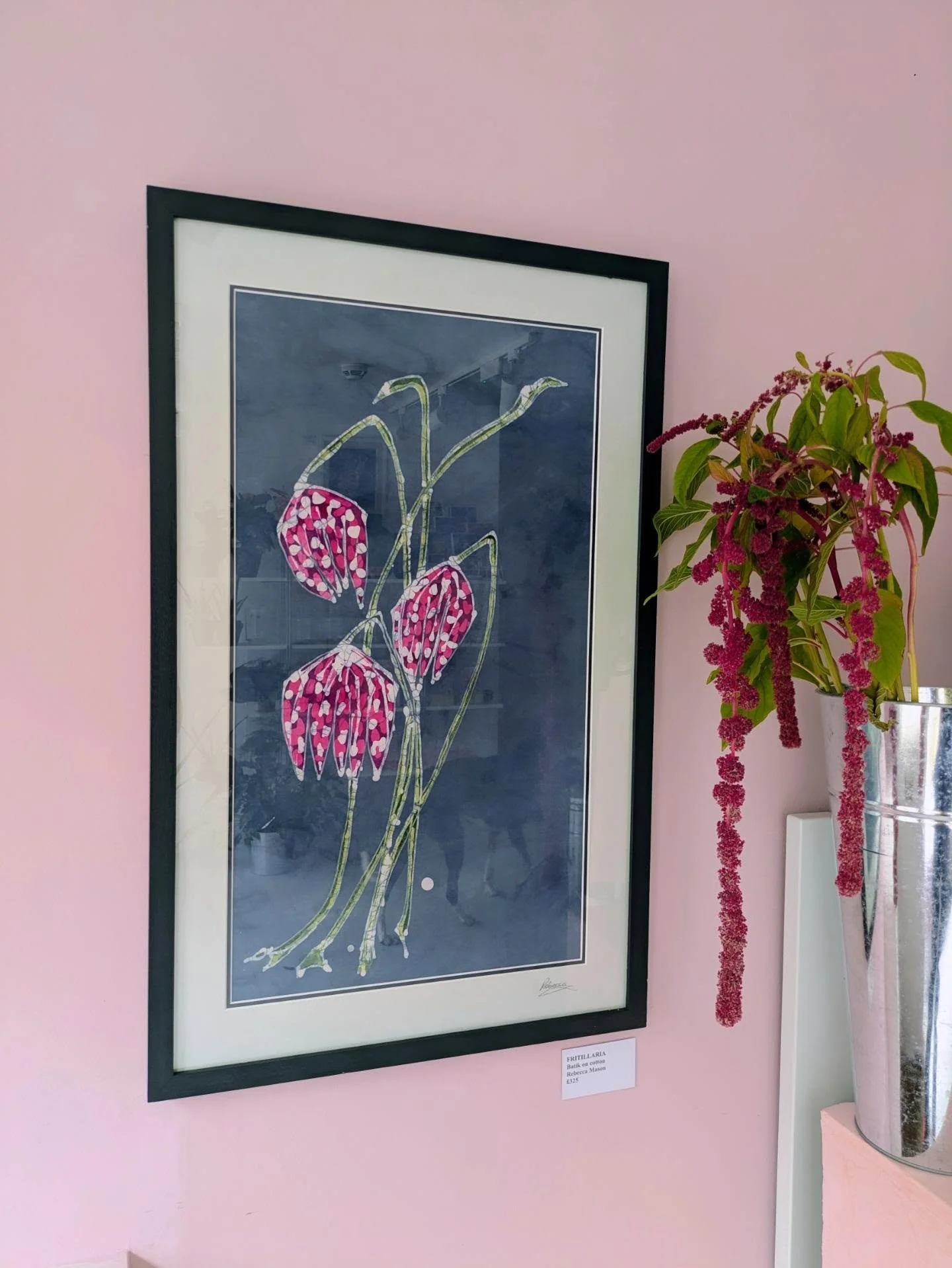We are very privileged to say we're now showcasing @rebeccabatikart originals in our florist.

Local artist Rebecca Mason's one-of-a-kind, expressive imagery is crafted using the Batik technique, a centuries old art form originating in Indonesia, des
