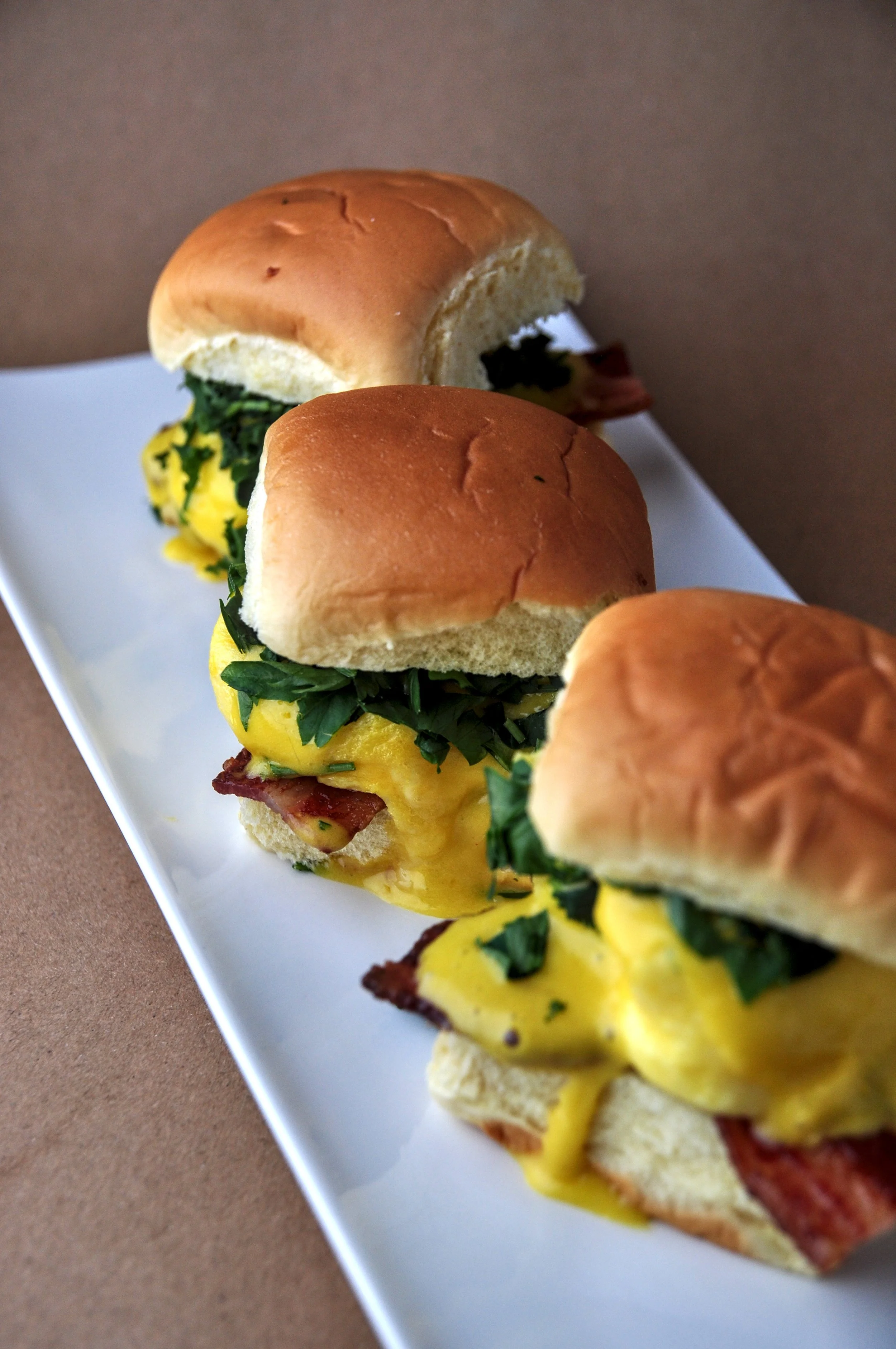 Signature Eggs Benedict Sliders