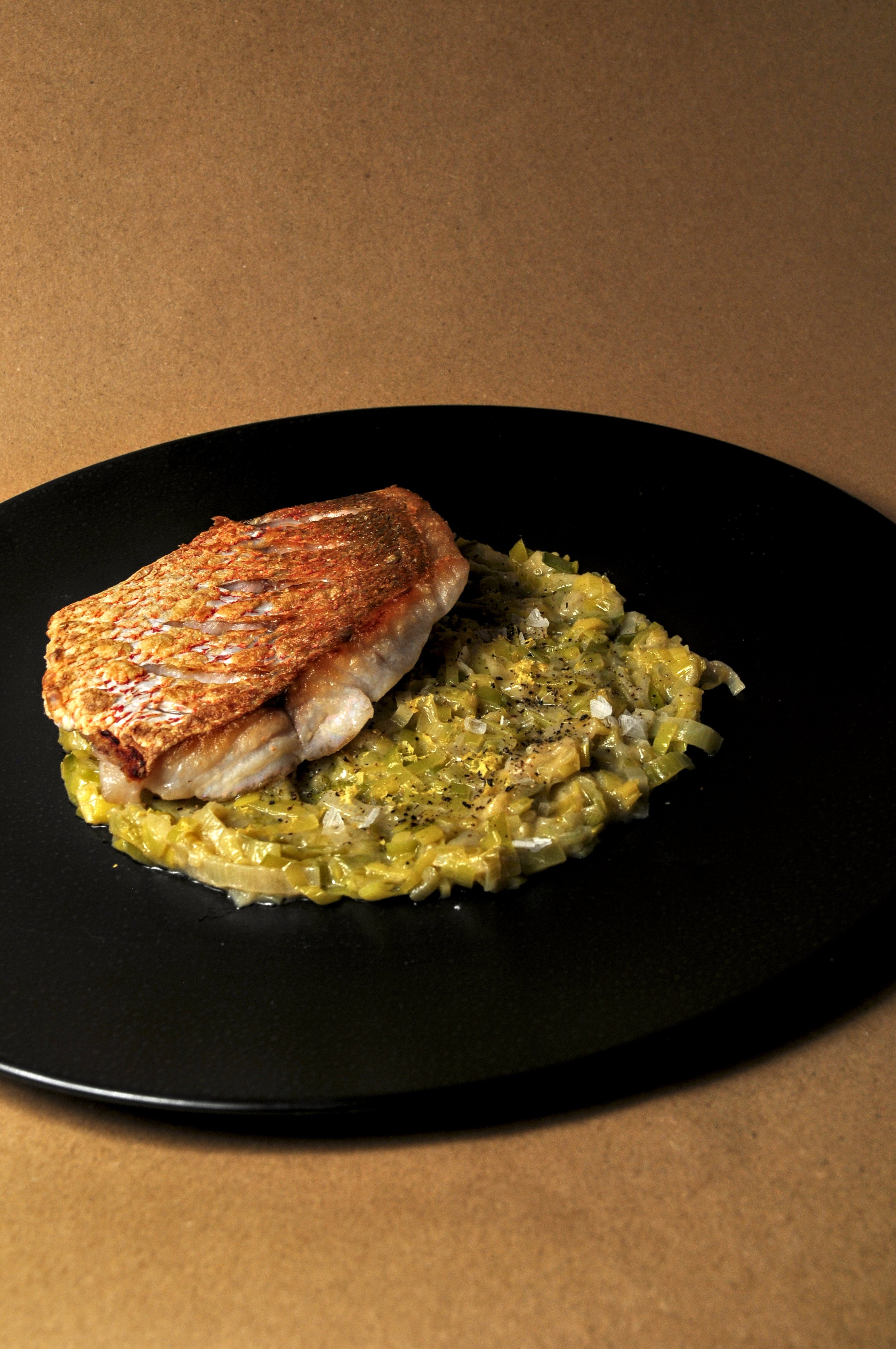 Red Snapper with Shio-Koji Melted Leeks