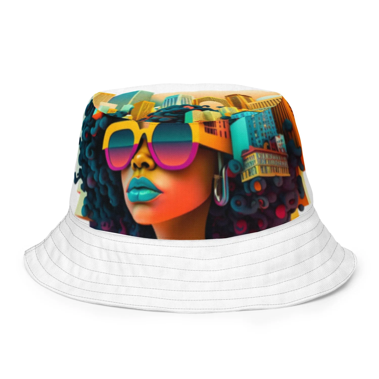 BOGOFREE Reversible Bucket Hat Reversible Gabardine Bucket Hat in Black/sand beige - Men  main image 2