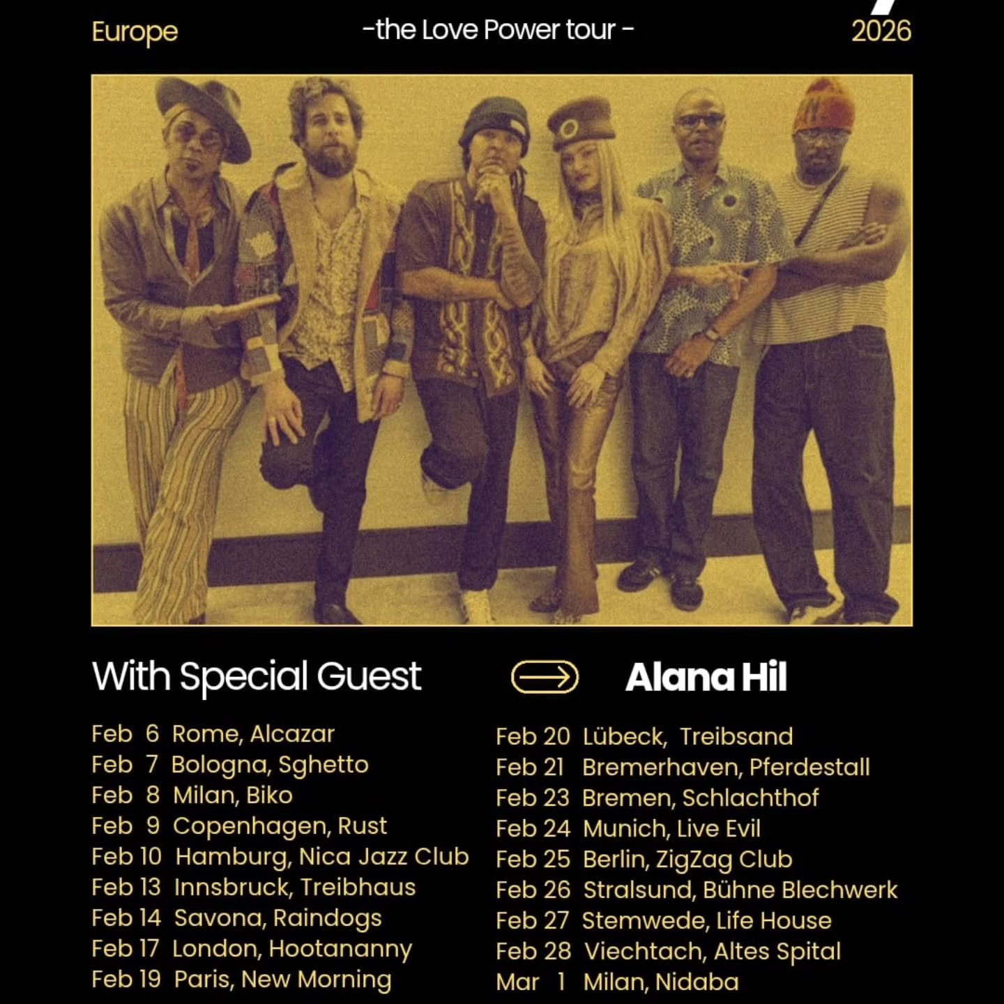 The OFFICIAL European #LovePower Tour starts Feb 6th! Lets go  Lets go! 

Ticket Links in bio!