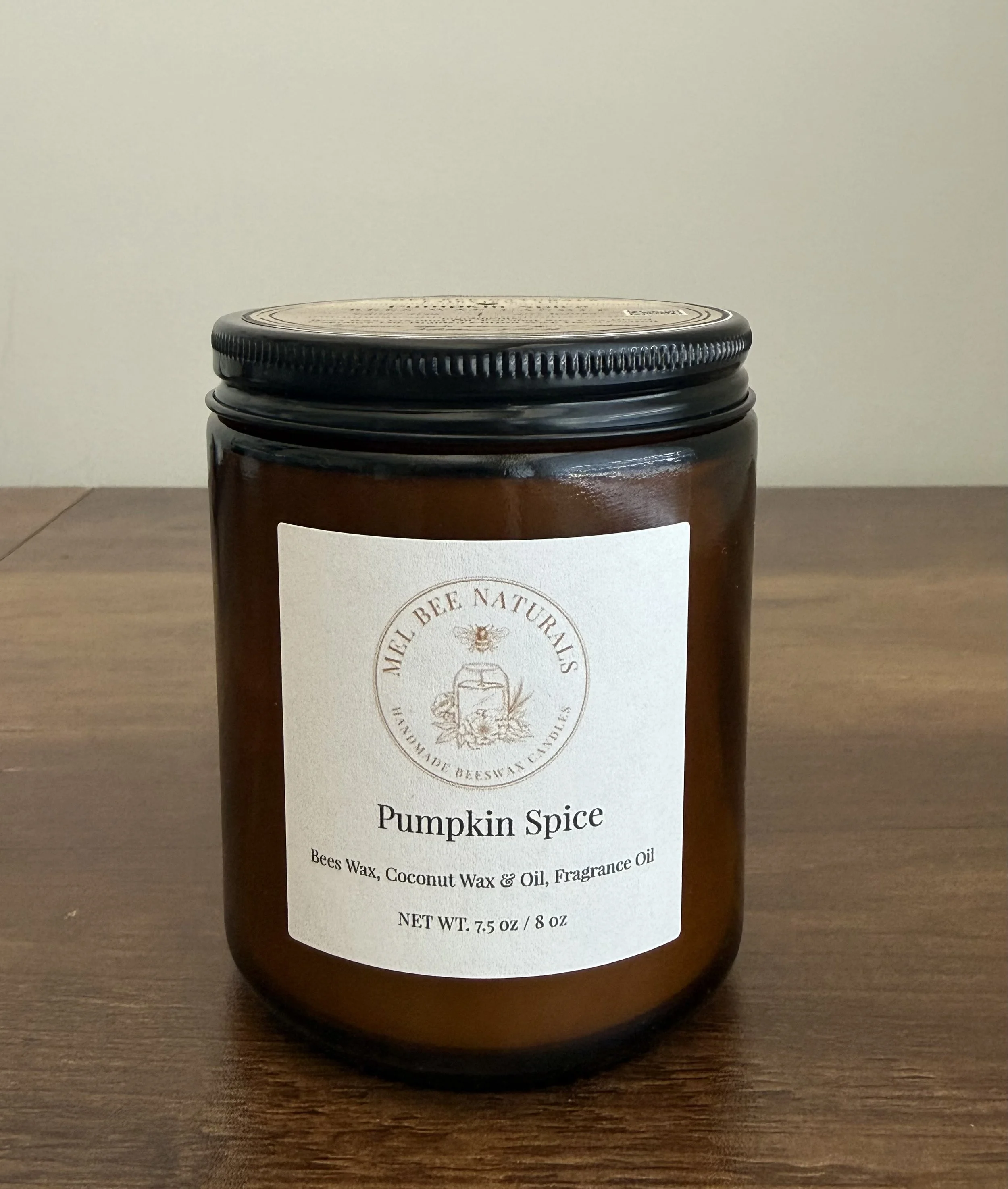 Pumpkin Spice Beeswax Candle