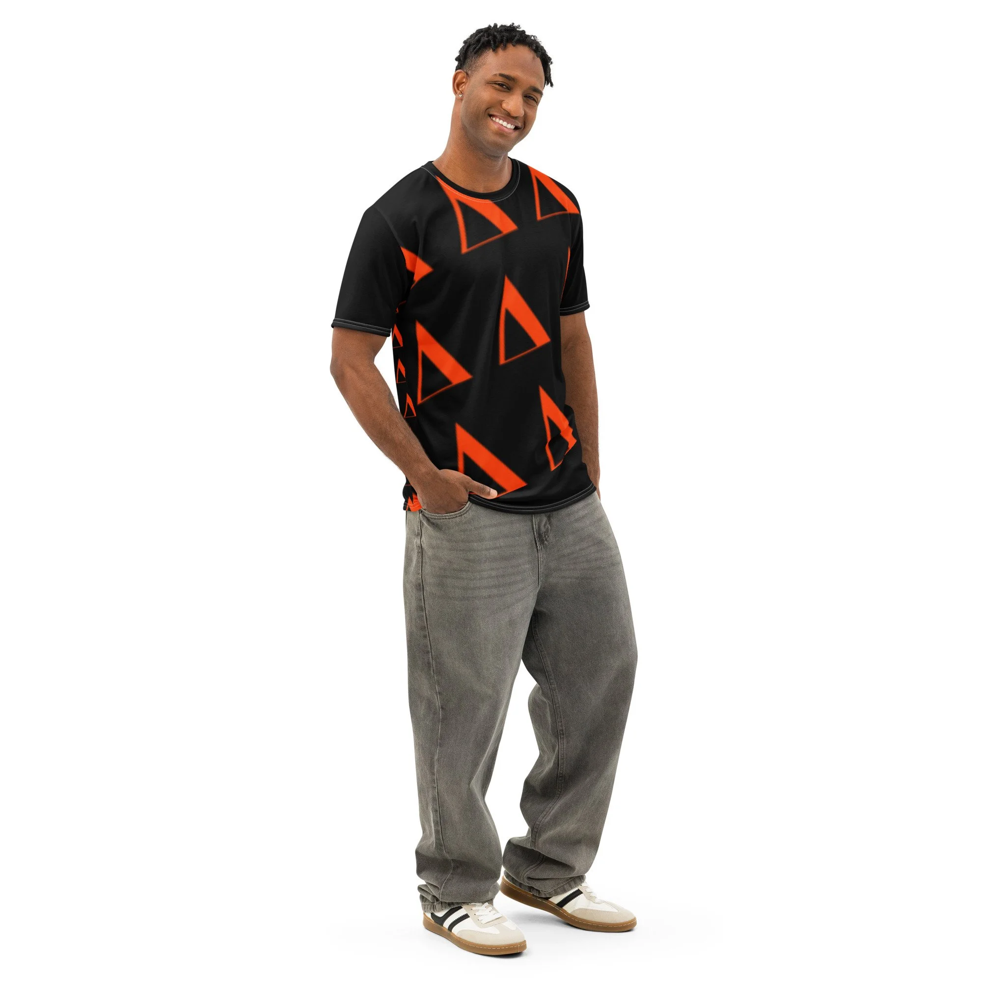 Delti Orange Triangle Δ Shirt Beverly Hills Drop