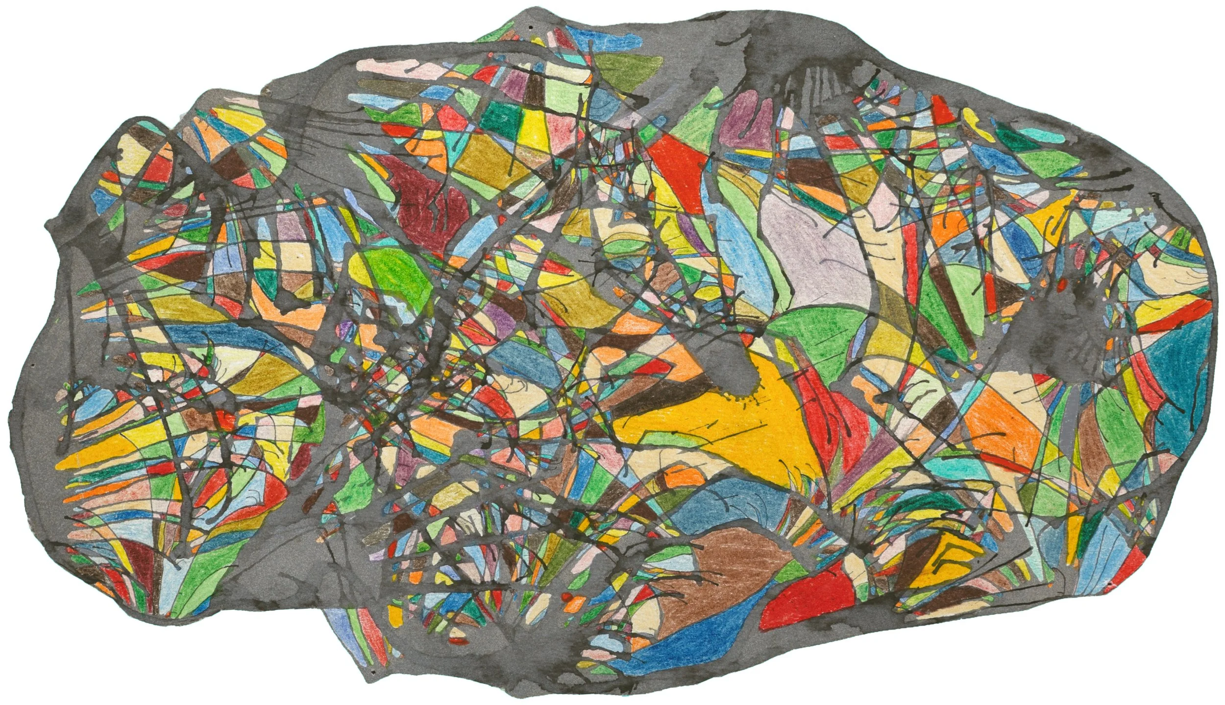 Egg 
Ink and colored pencil on paper — 14.5 x 8.5 inches 
2011