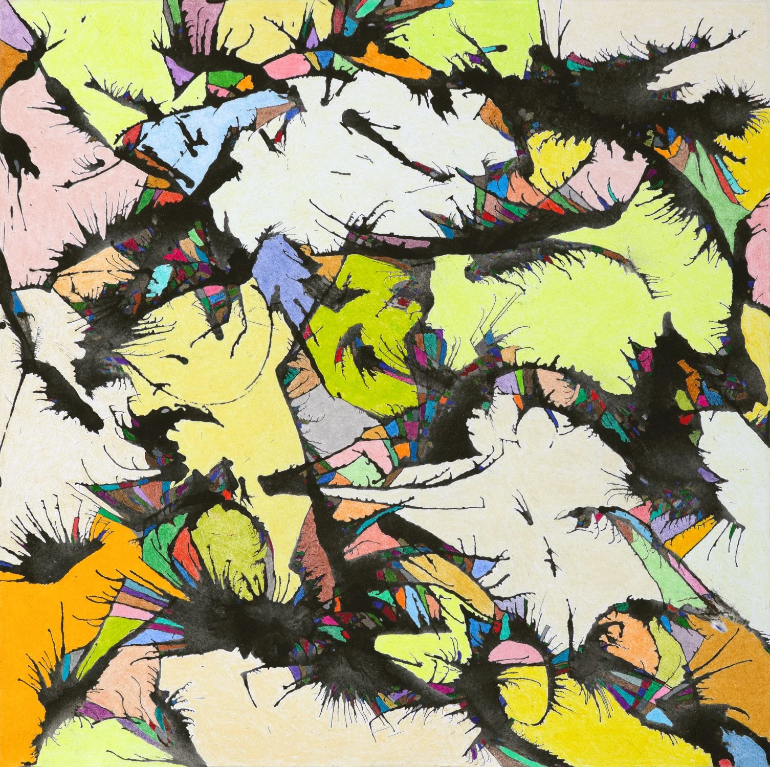 Titania 
Ink and colored pencil on hot press illustration board — 10 x 10 inches 
2026