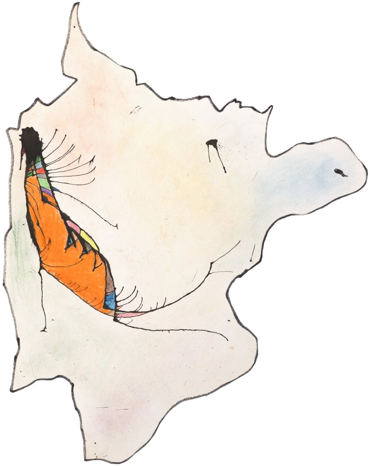 Birds #5 
Ink and colored pencil on paper — 8.5 x 11 inches 
2011