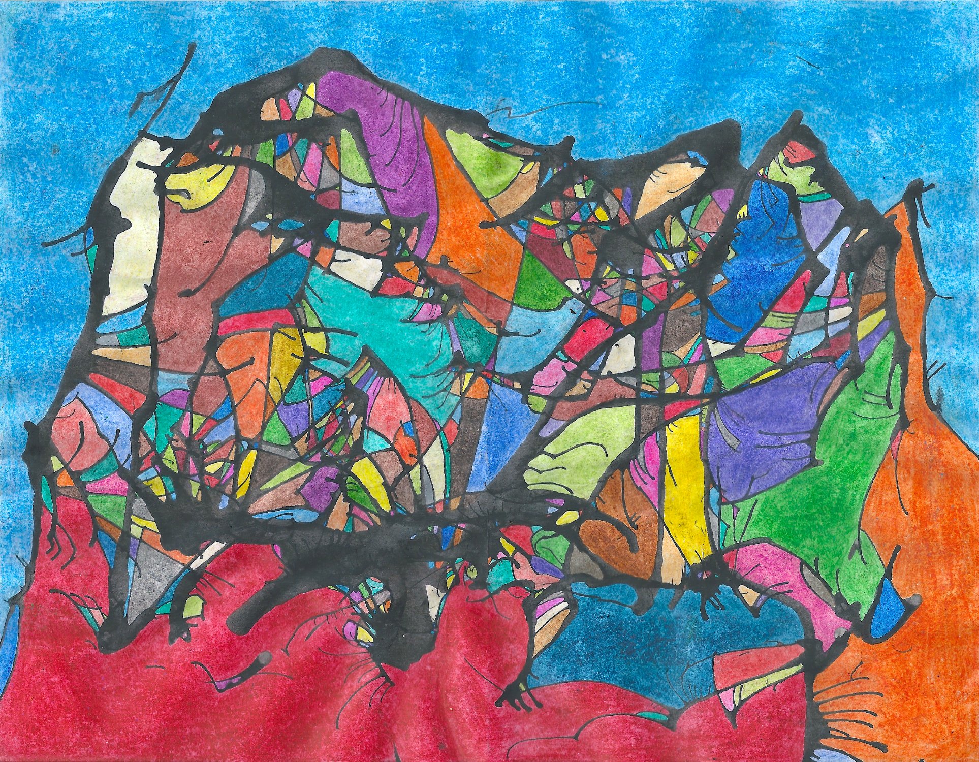 Ode to the Thief 
Ink and colored pencil on paper — 11 x 8.5 inches 
2012