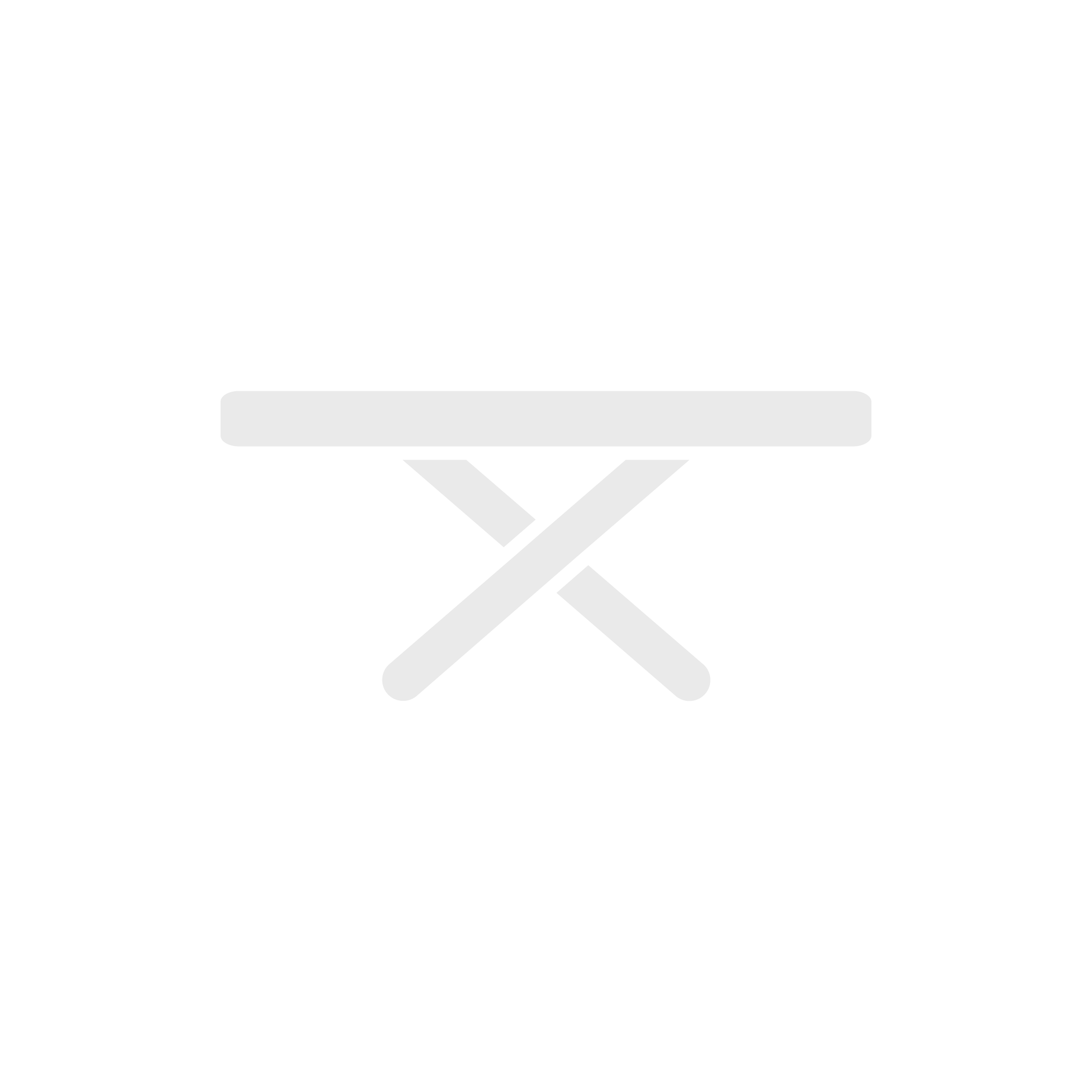 Icon of a folding table in black and white.