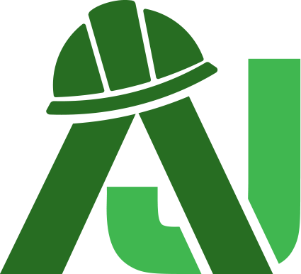 A green helmet and a compass placed on the letter 'A'