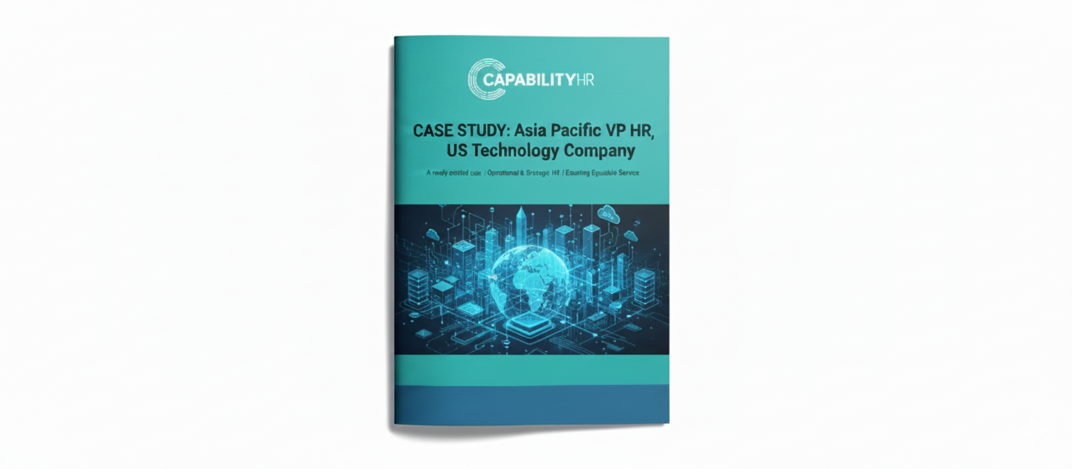 Asia Pacific VP HR, US Technology Company