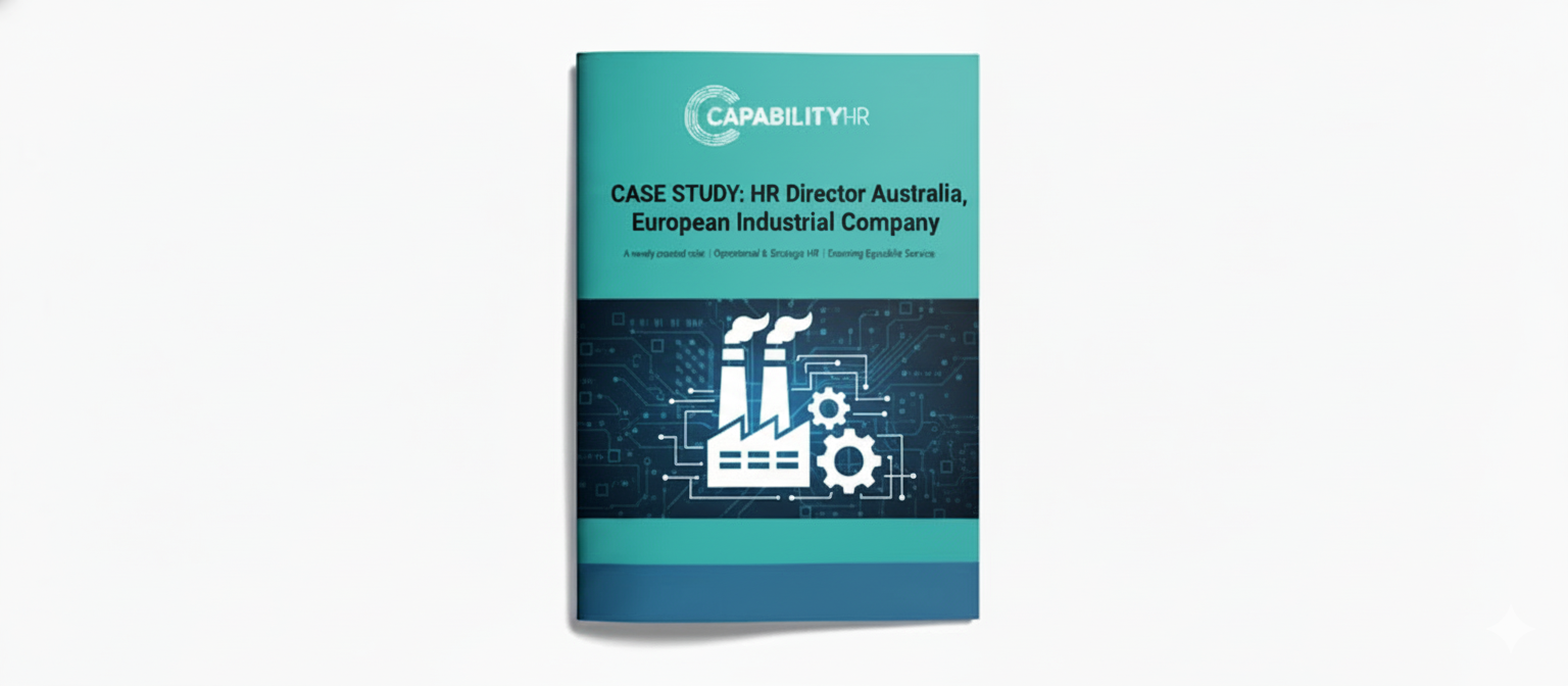 HR Director Australia, European Industrial Company