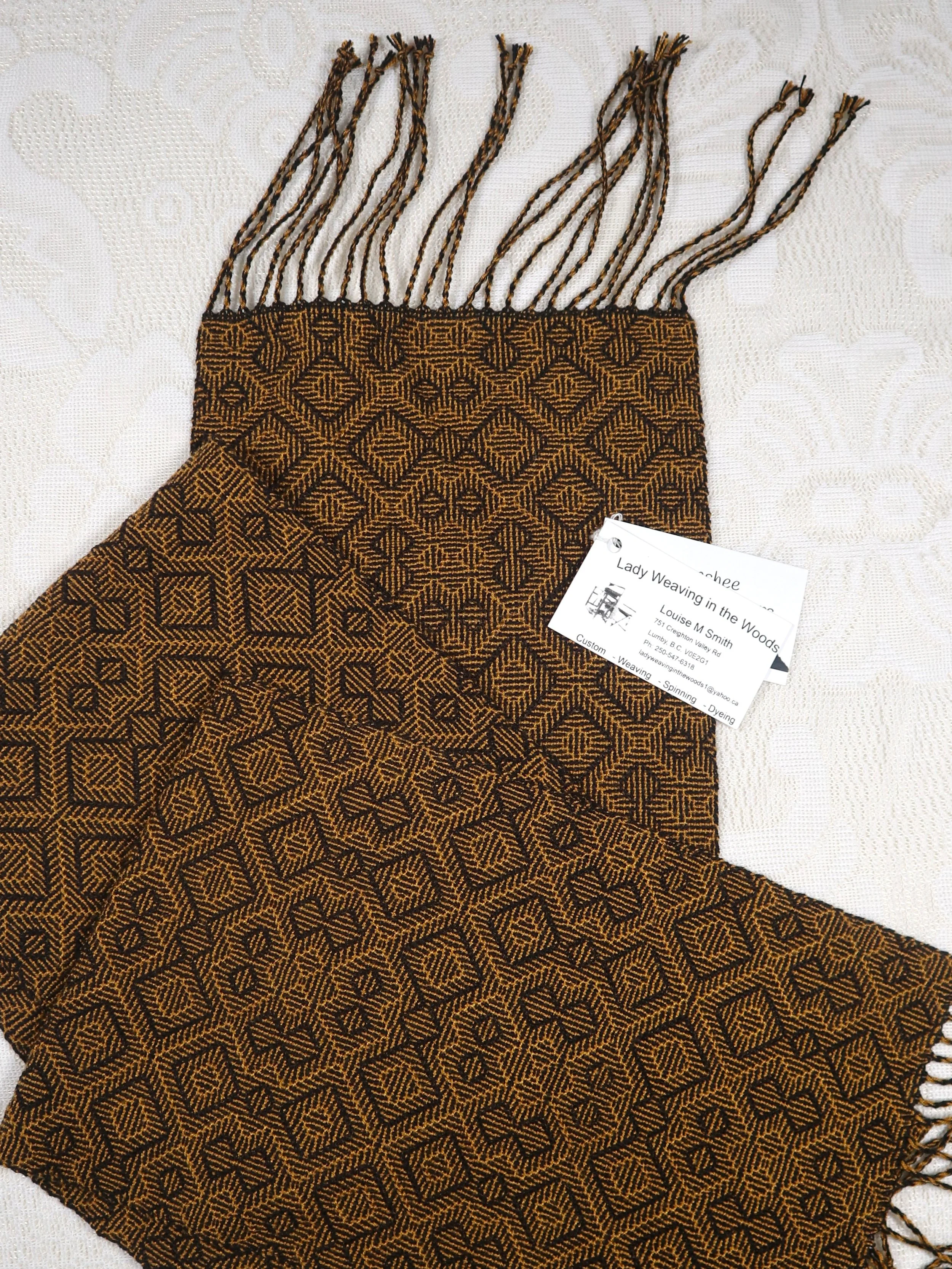 Orange and Black Scarf